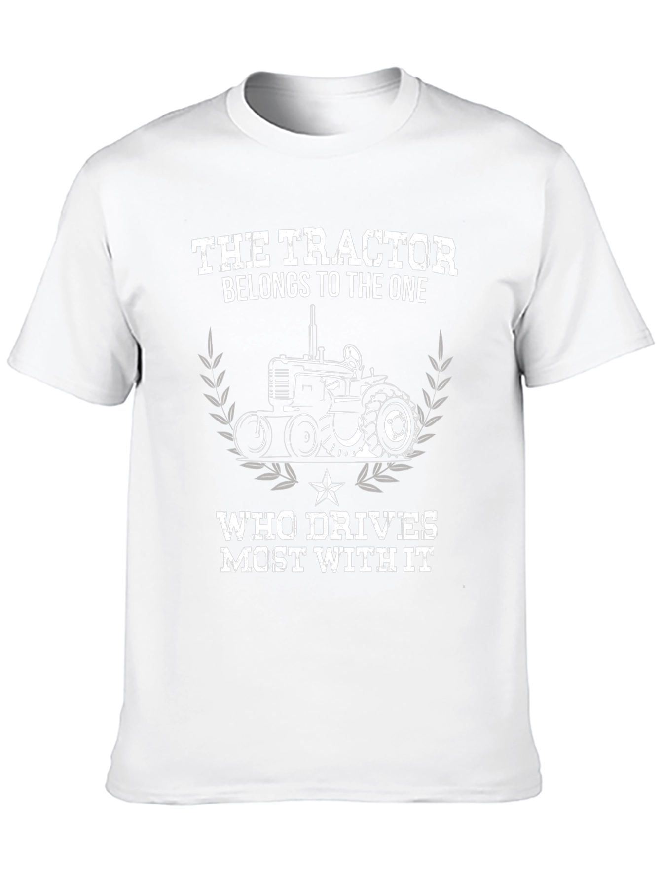 The Tractor Belongs to the One T-Shirt - Black Cotton - 10