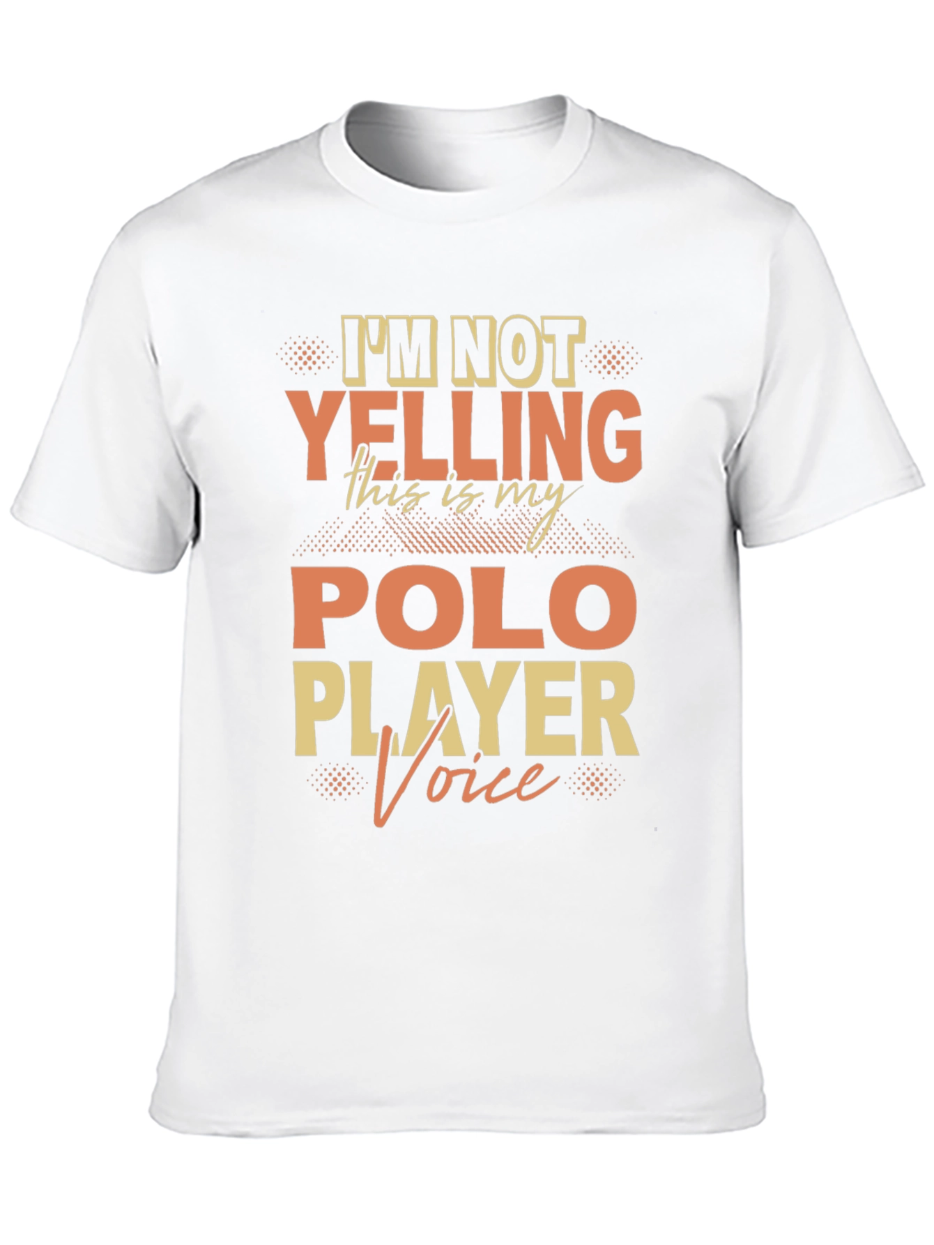 Black Polo Player Voice T-Shirt Funny Polo Tee view 10