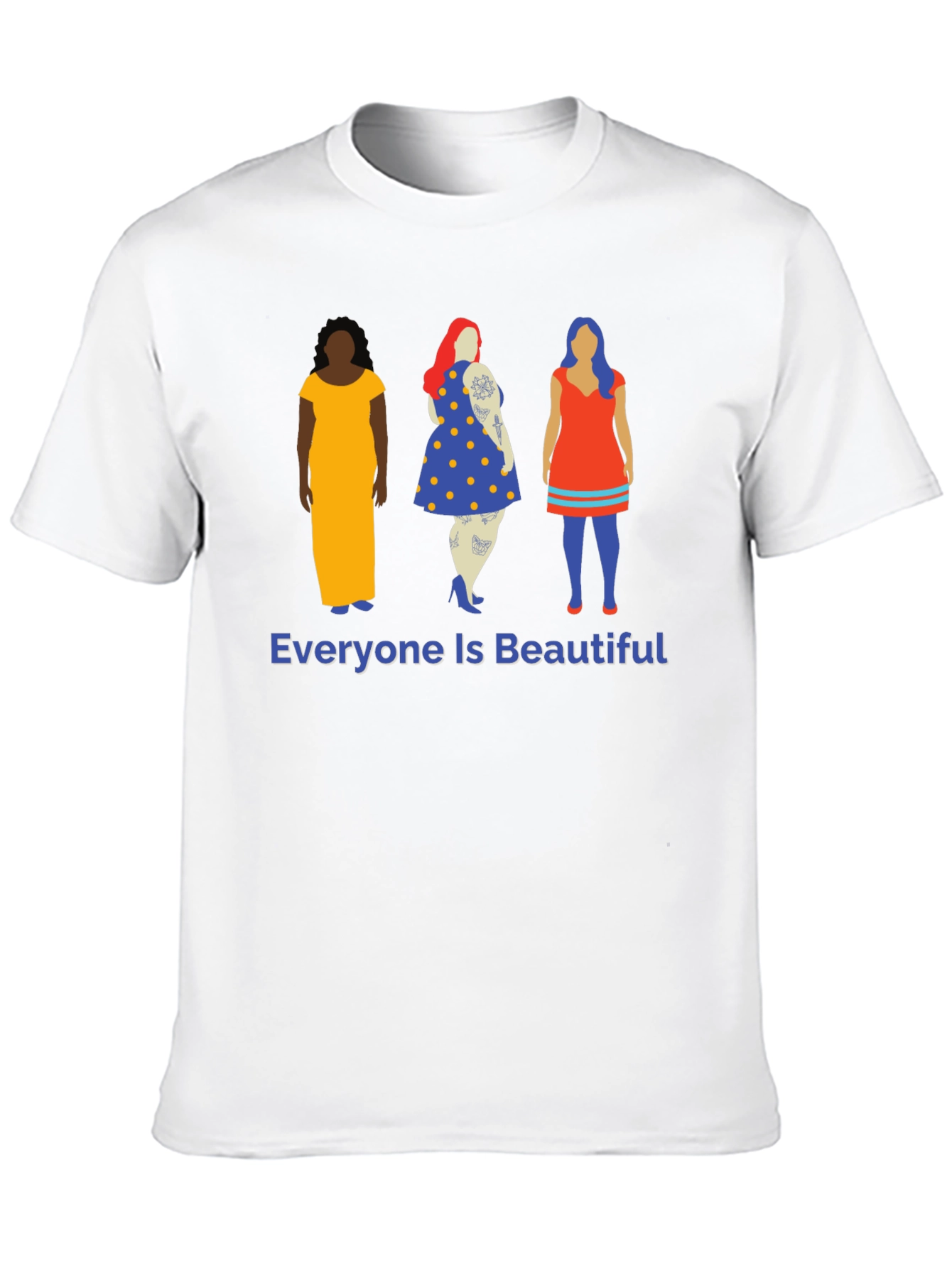 Black Everyone Is Beautiful Graphic Tee view 10