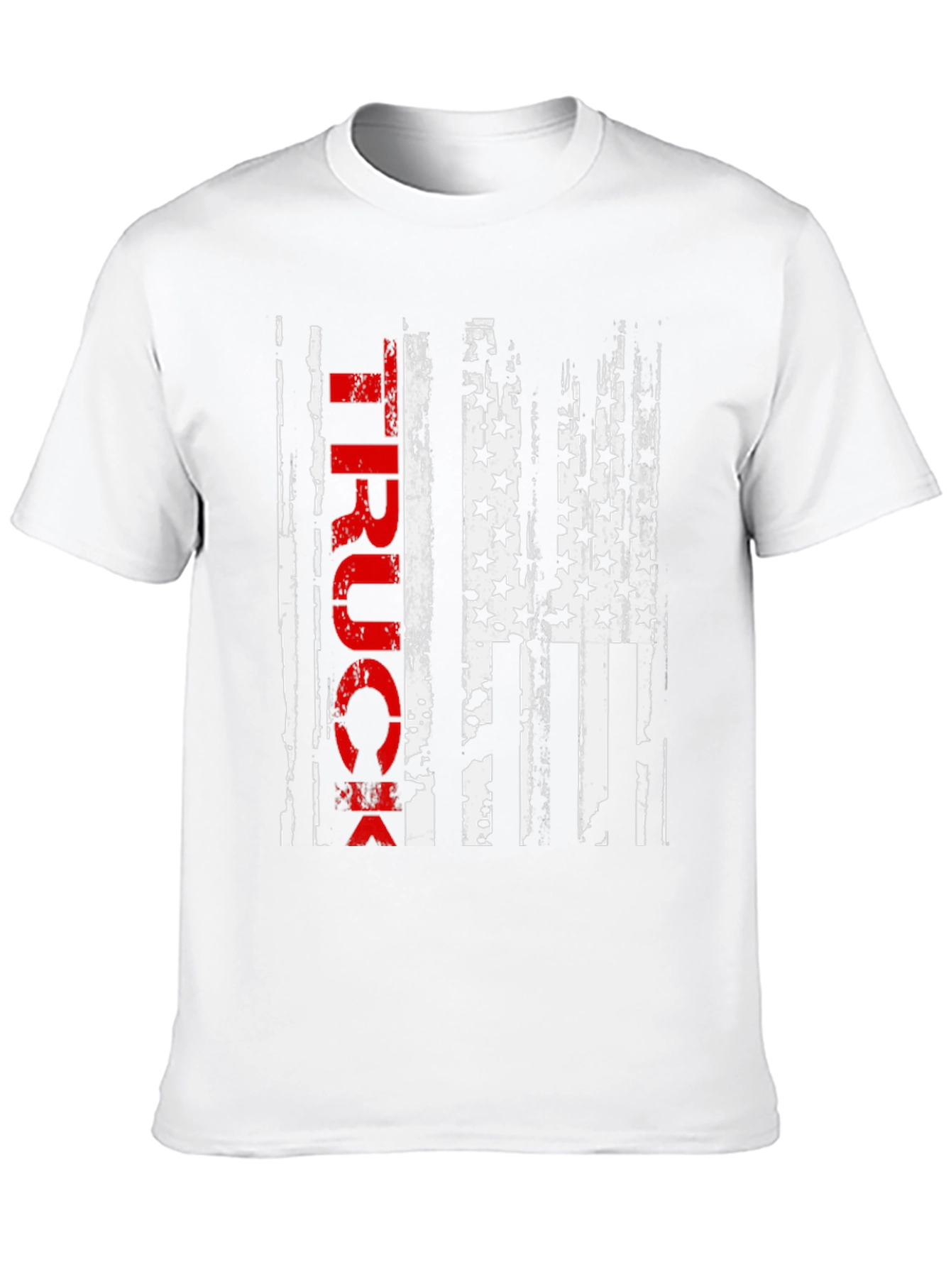 Black Truck American Flag Graphic Tee - Patriotic Style view 10