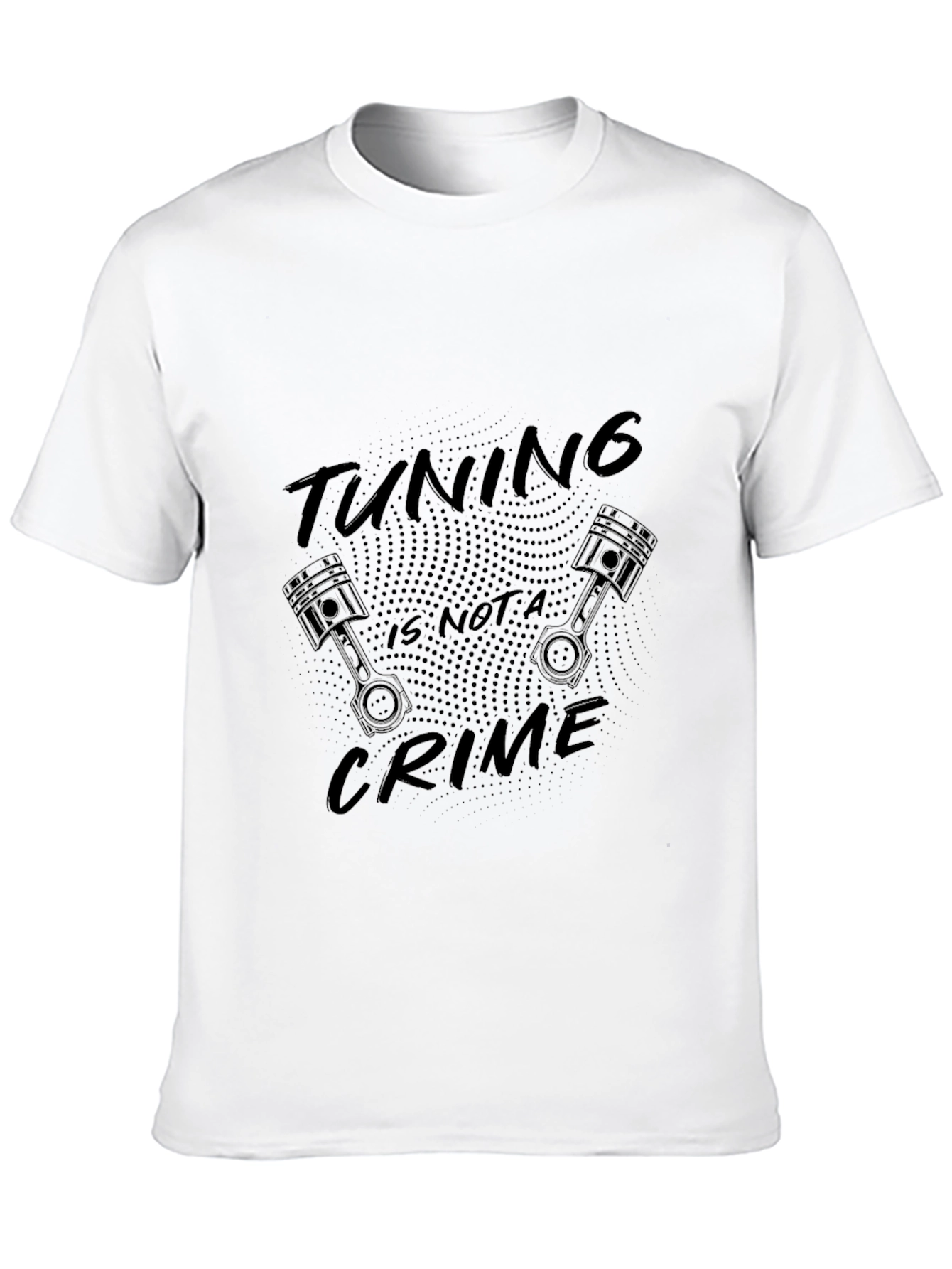 Black Tuning is not a Crime Black T-Shirt view 10