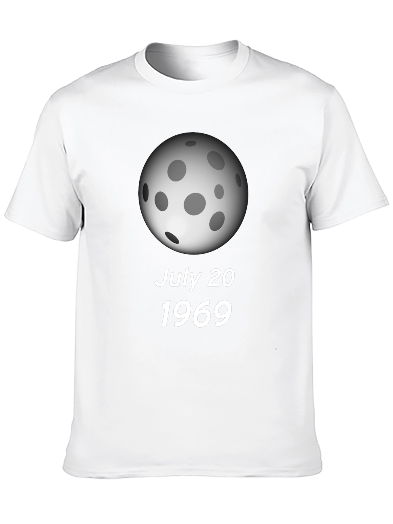 Black July 20 1969 Moon Landing Black T-Shirt view 10