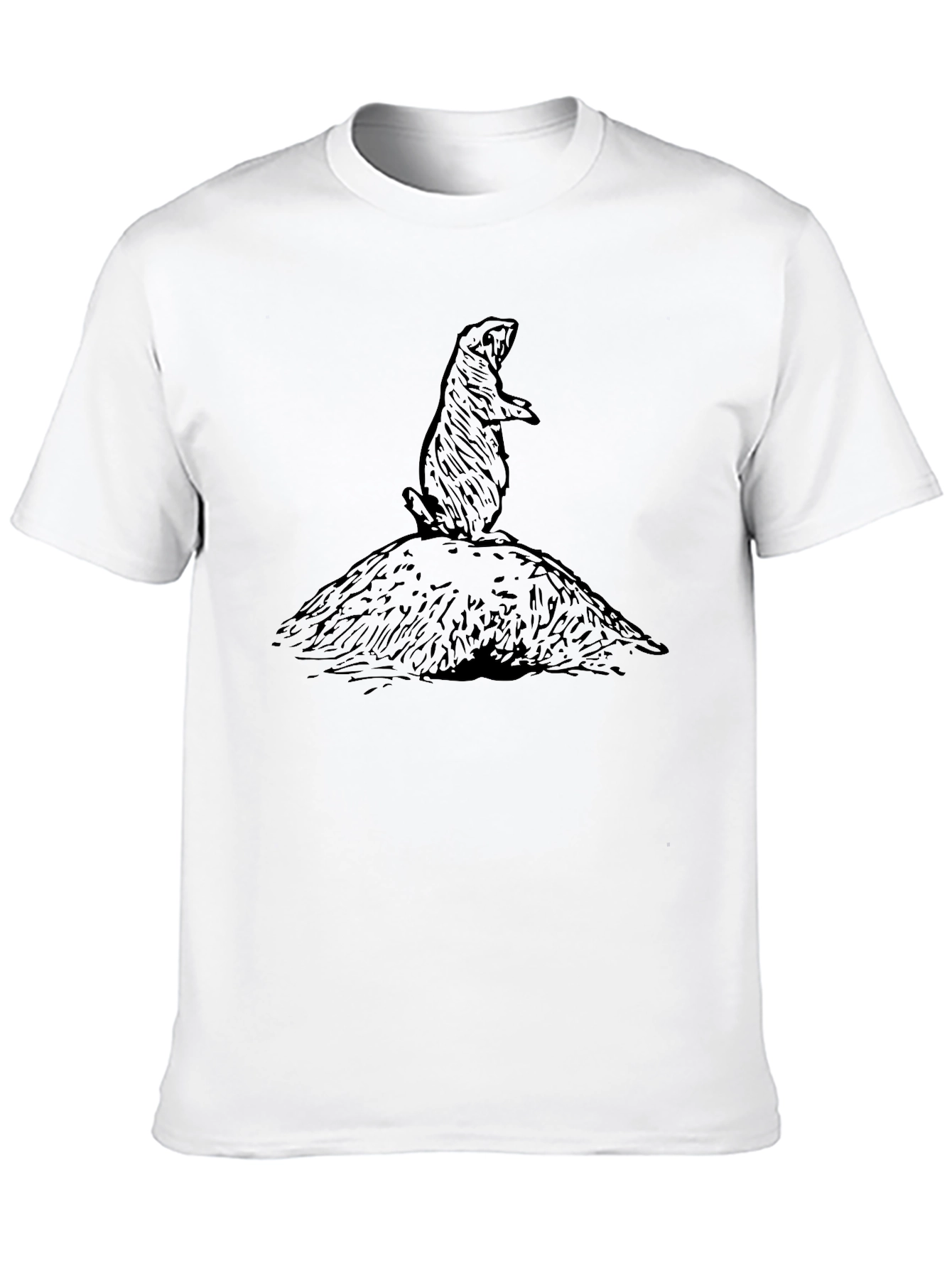 Black Groundhog Graphic Tee - Black view 10