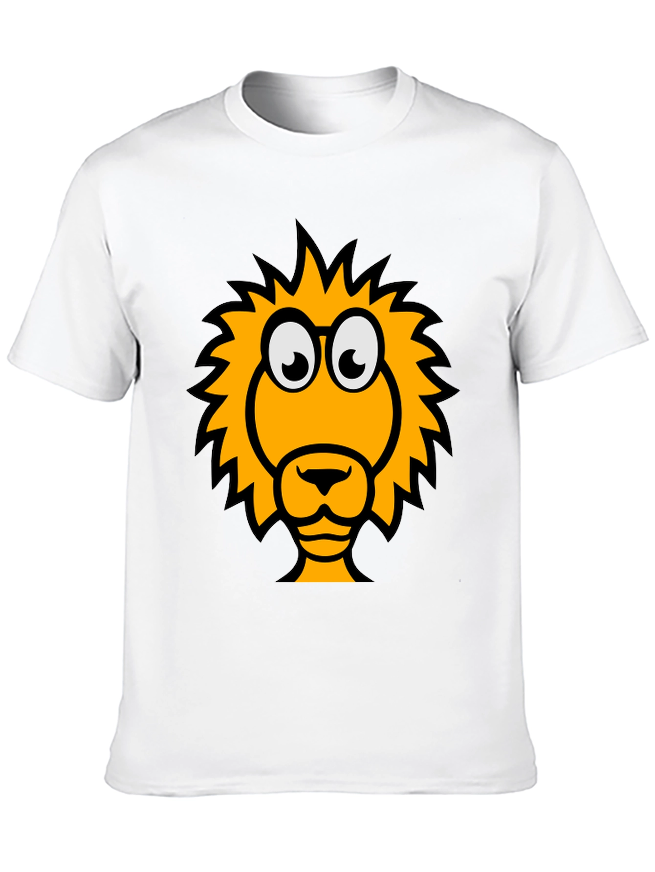 Black Lion Graphic Tee - Black Crew Neck T-Shirt view 10