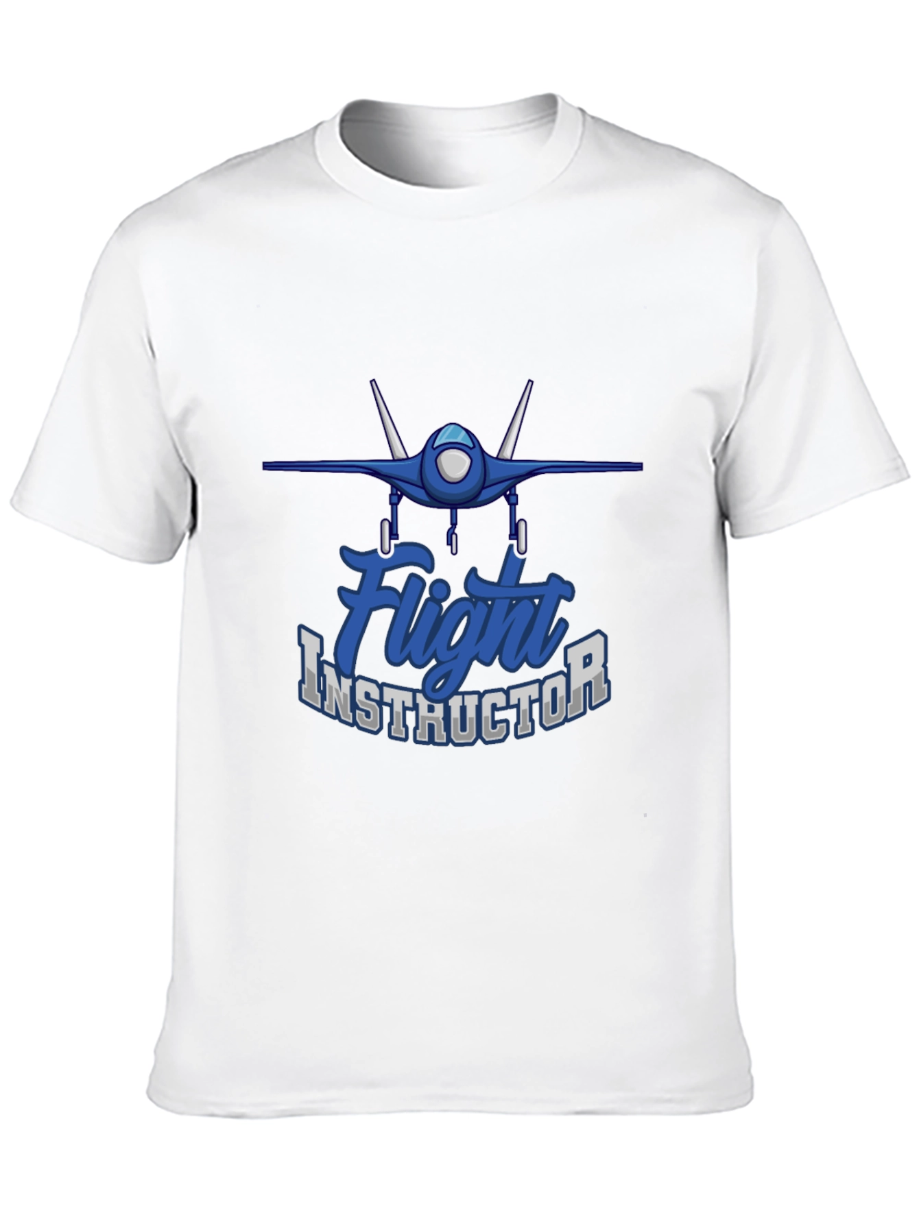 Black Flight Instructor T-Shirt - Aviation Teacher Apparel view 10