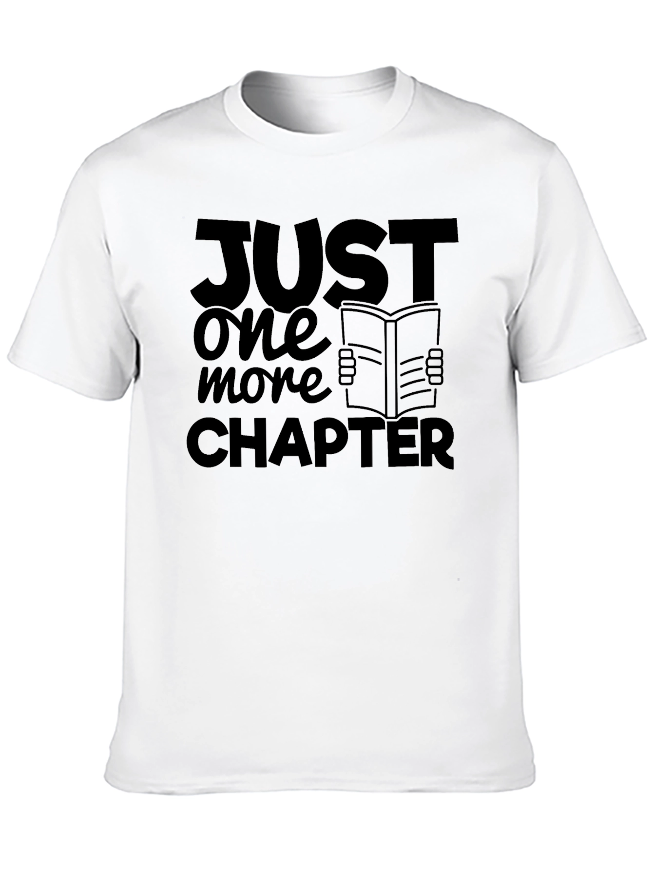 Black Just One More Chapter Black Tee - Book Lover's Shirt view 10