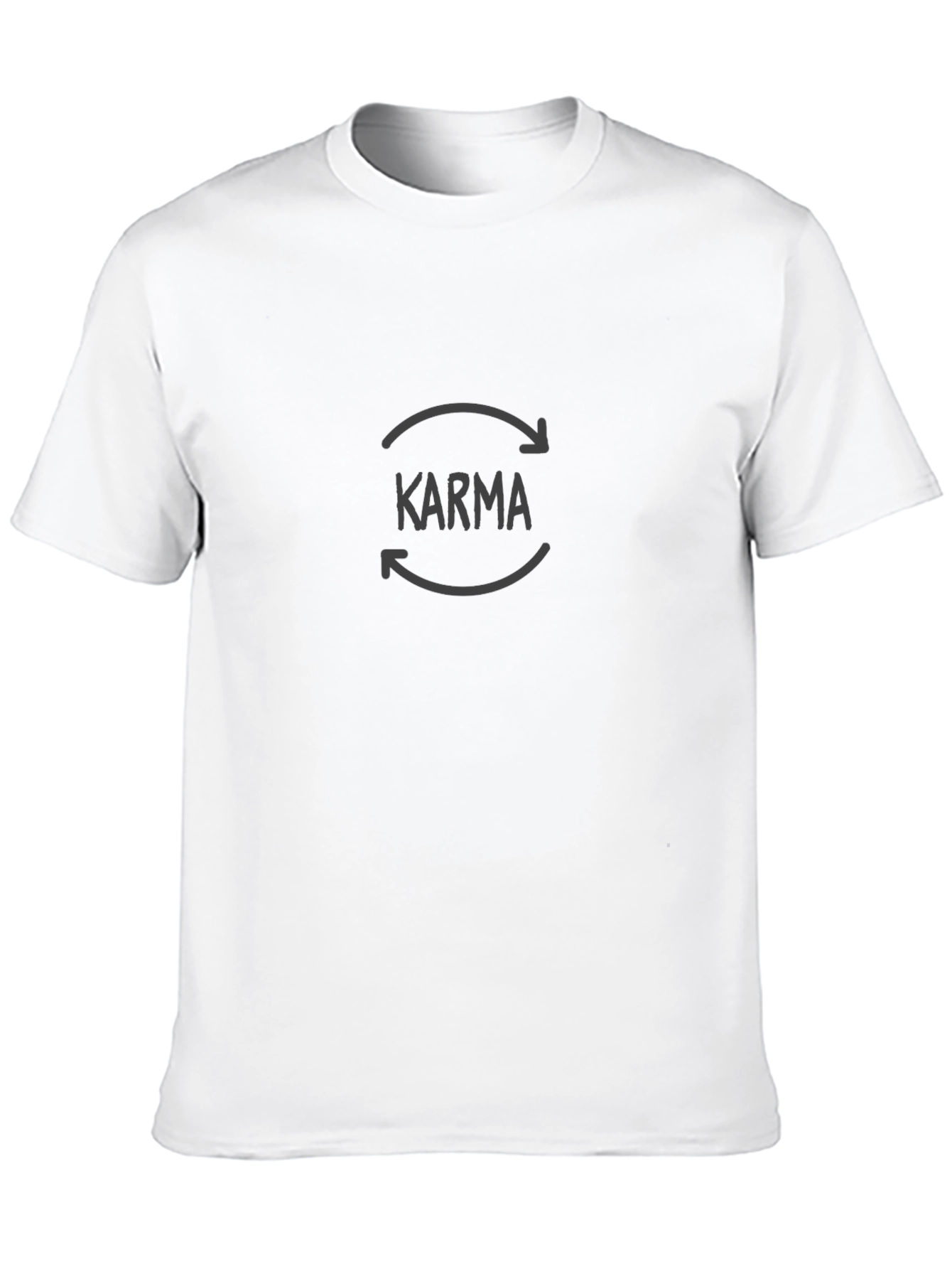 Black Karma Cycle Graphic Tee - Black Cotton T-Shirt view 10
