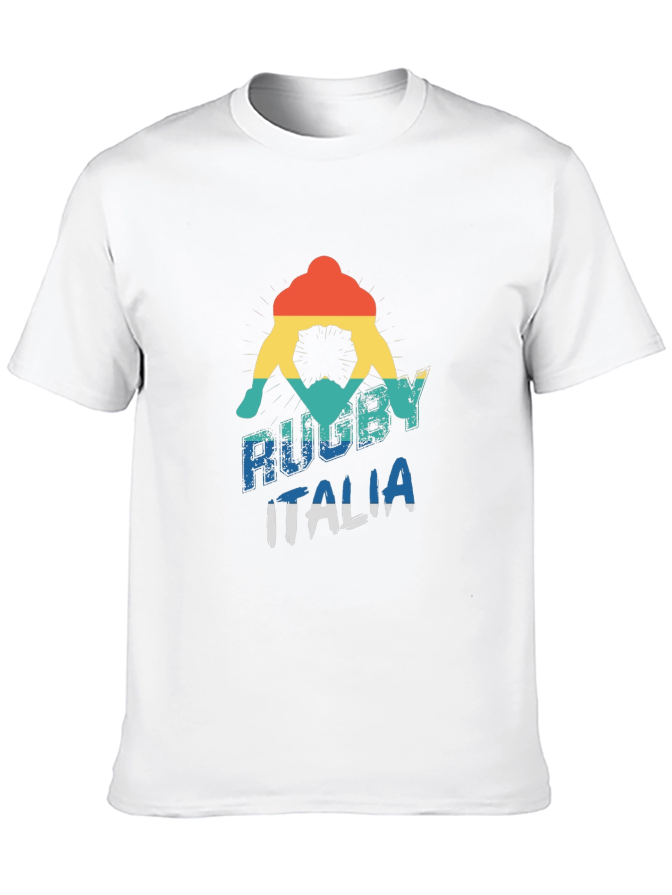 Black Rugby Italia Graphic Tee - Retro Style view 10