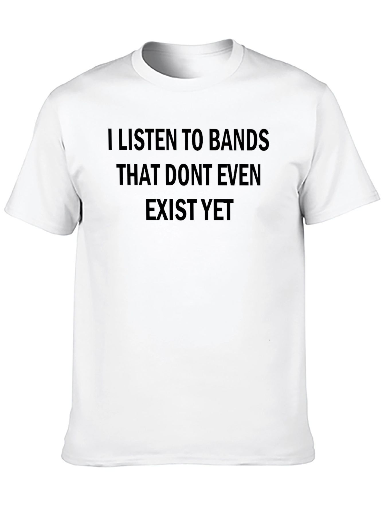 Black I Listen To Bands T-Shirt view 10