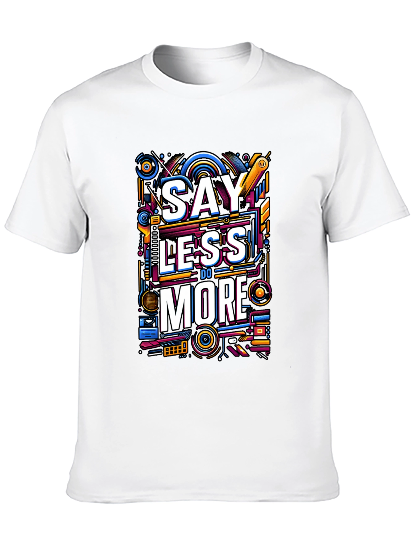 Black Say Less Do More Graphic Tee - Black view 10