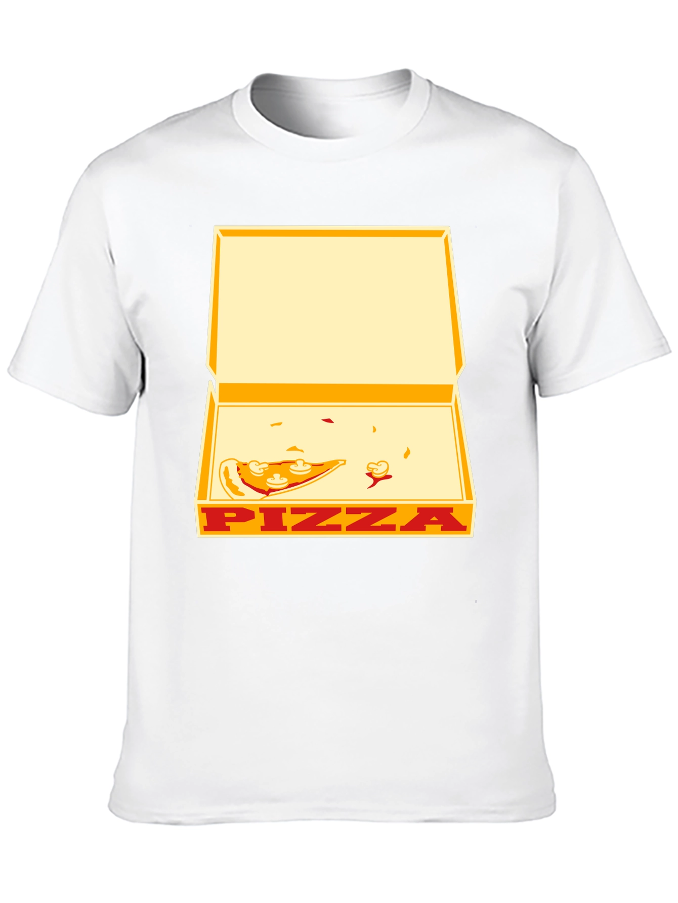 Black Pizza Box Graphic Tee - Unisex Casual T-Shirt view 10