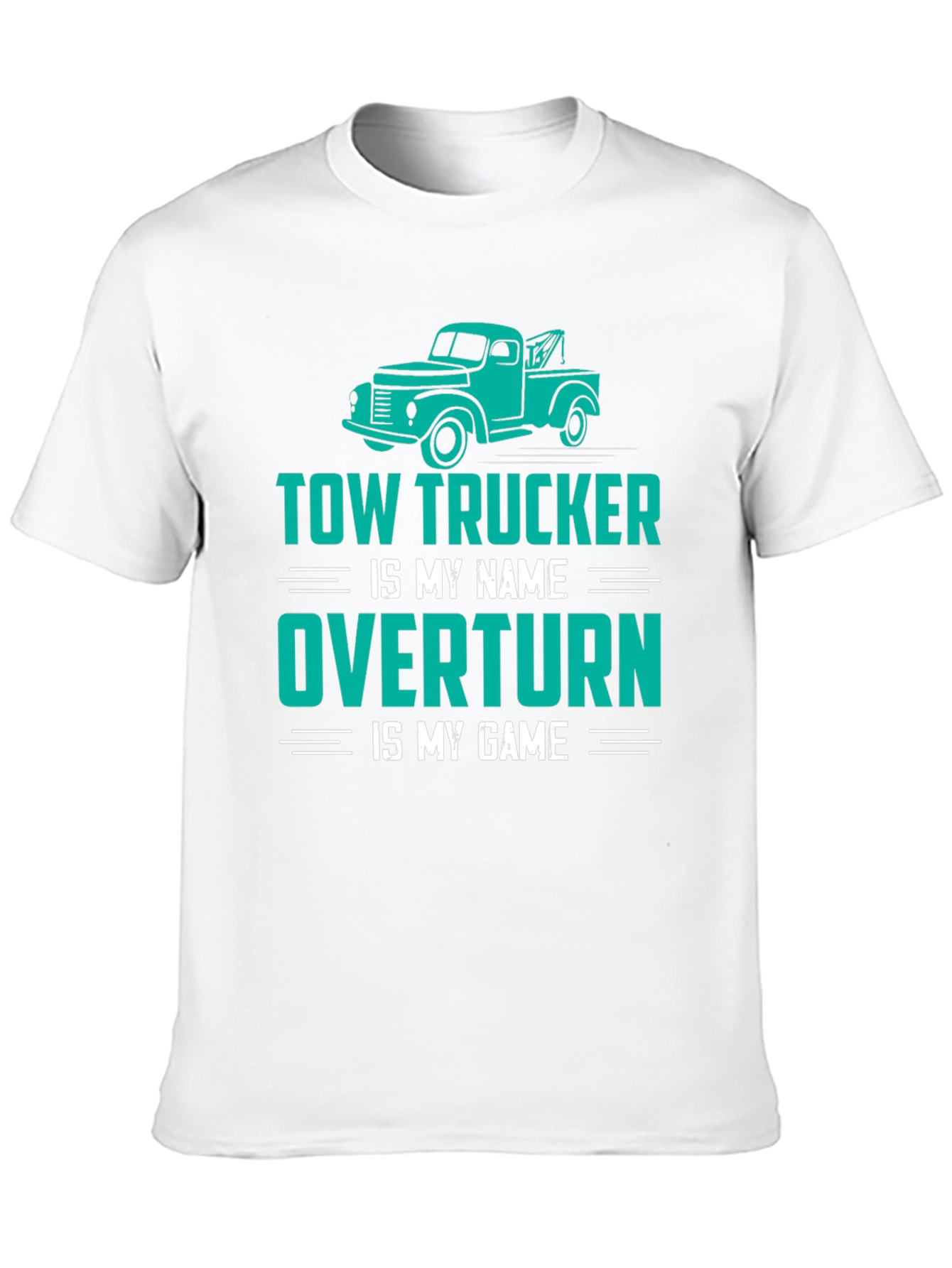 Black Tow Trucker Tee - Overtturn is My Game view 10