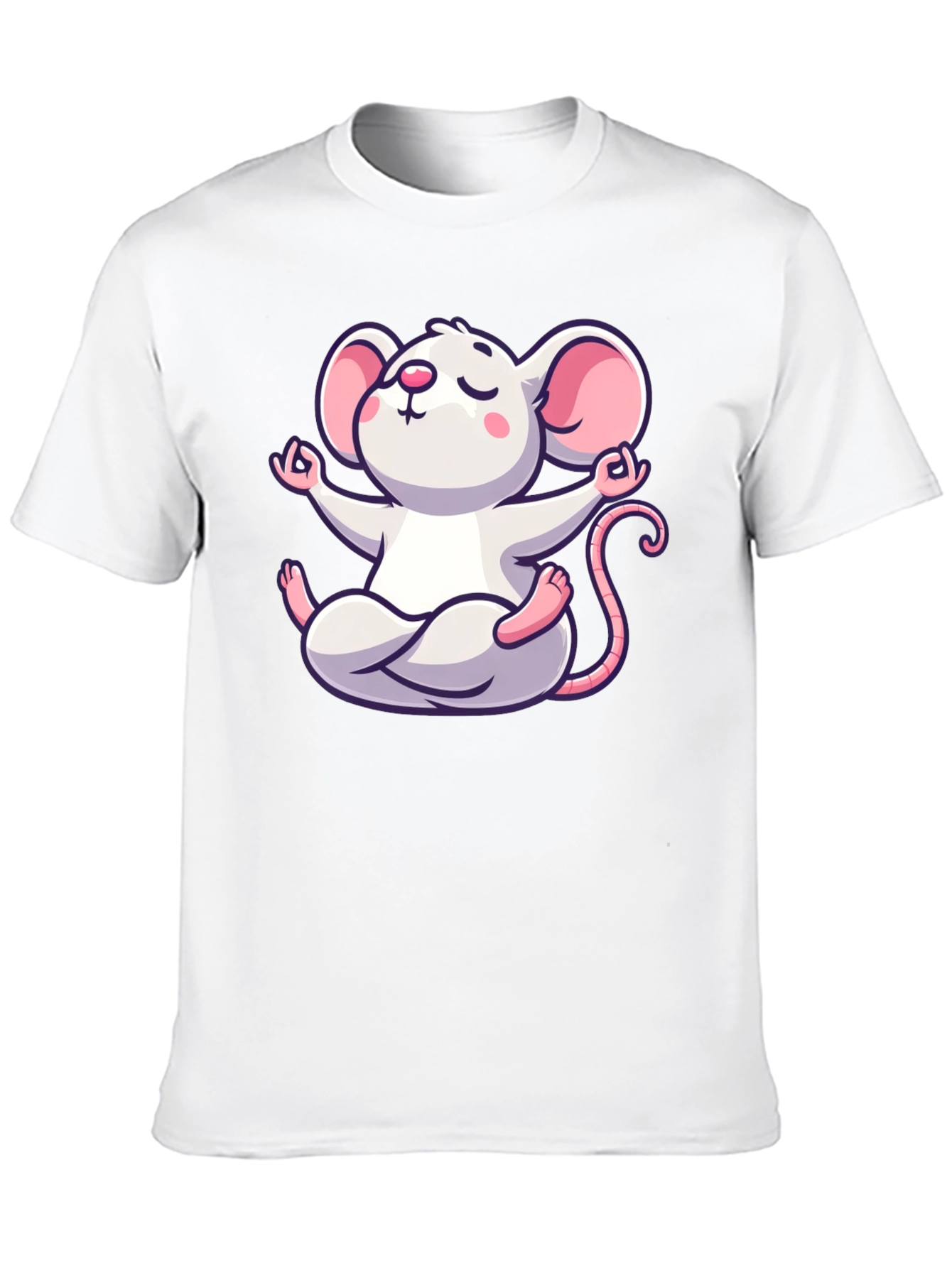Black Zen Mouse Graphic T-Shirt view 10