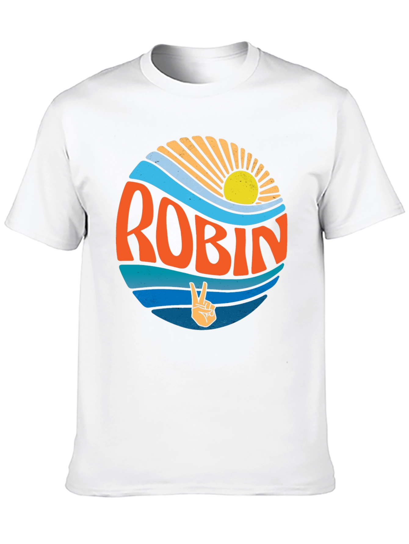 Black Robin Retro Sun & Wave T-Shirt view 10