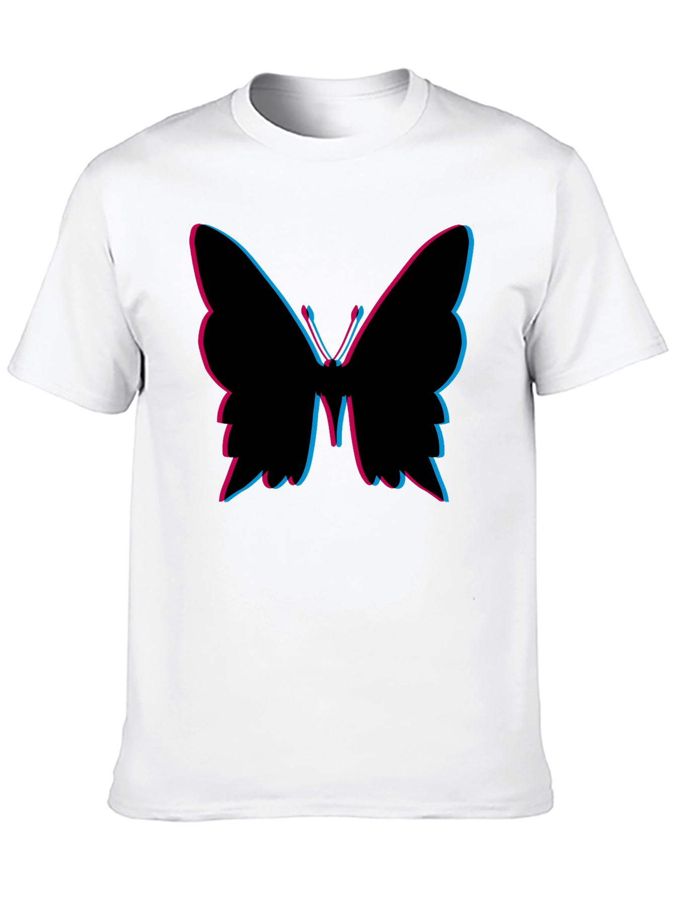Black Butterfly Graphic Tee - Fashionable Black T-Shirt view 10