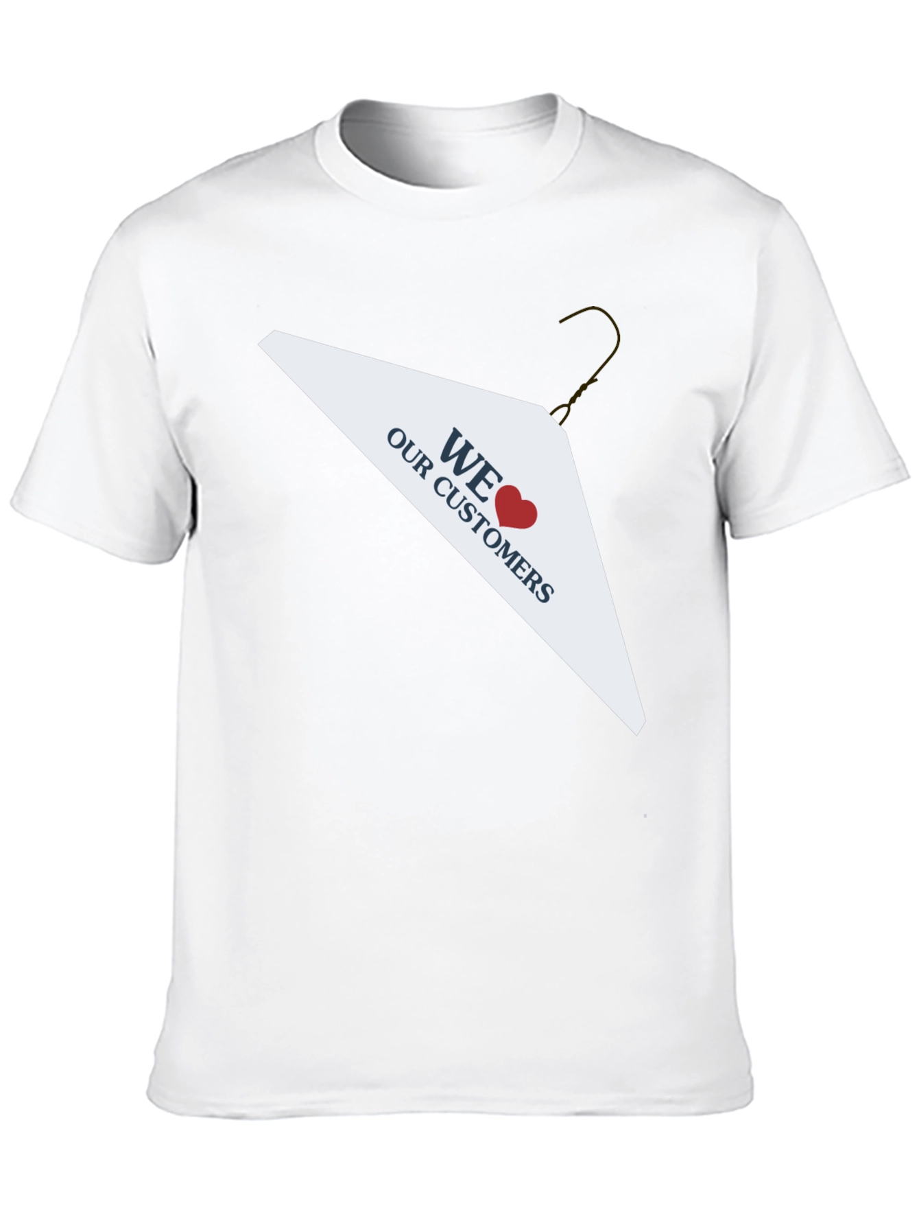 Black We Love Our Customers T-Shirt view 10