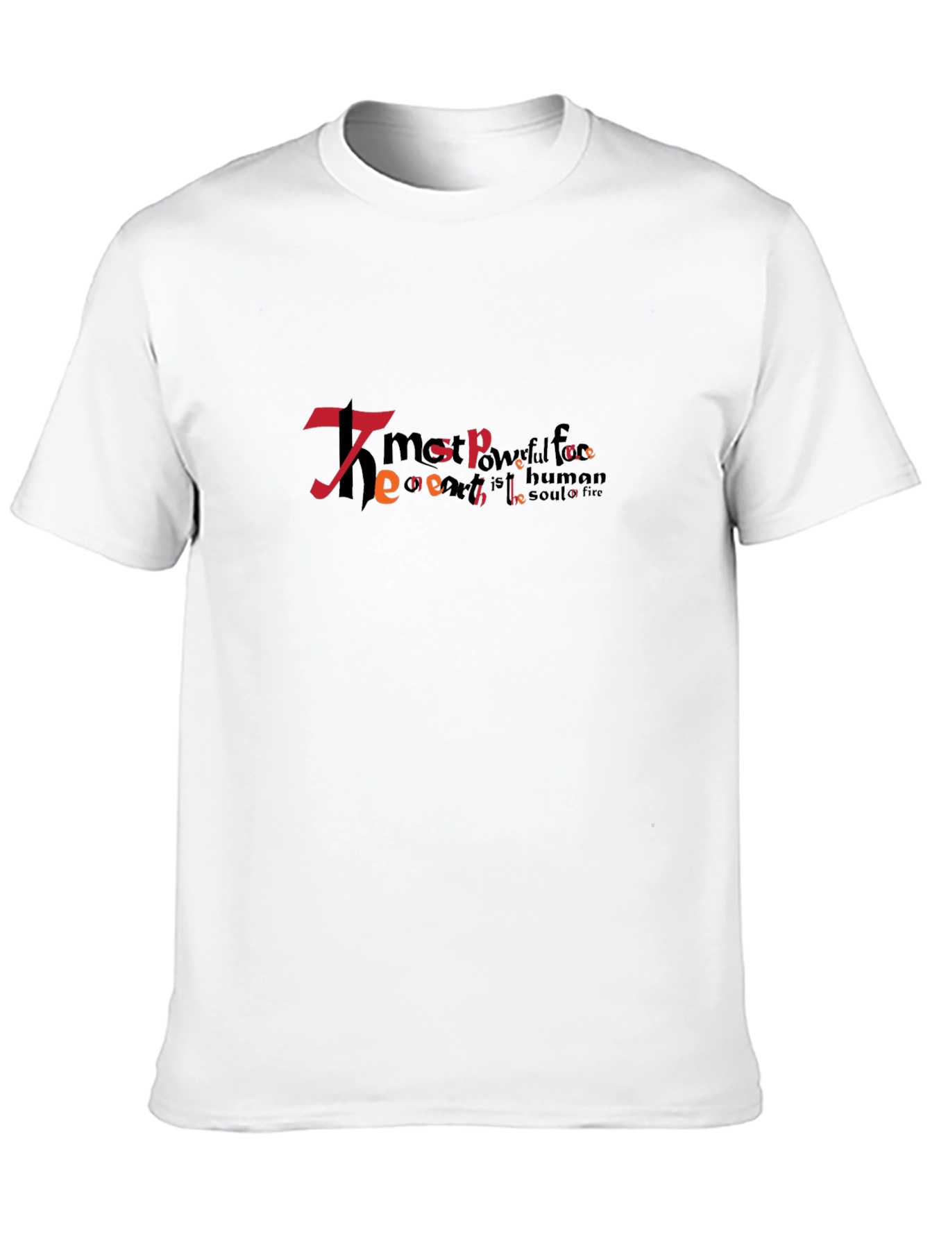 Black Unique Typography Graphic Black T-Shirt view 10