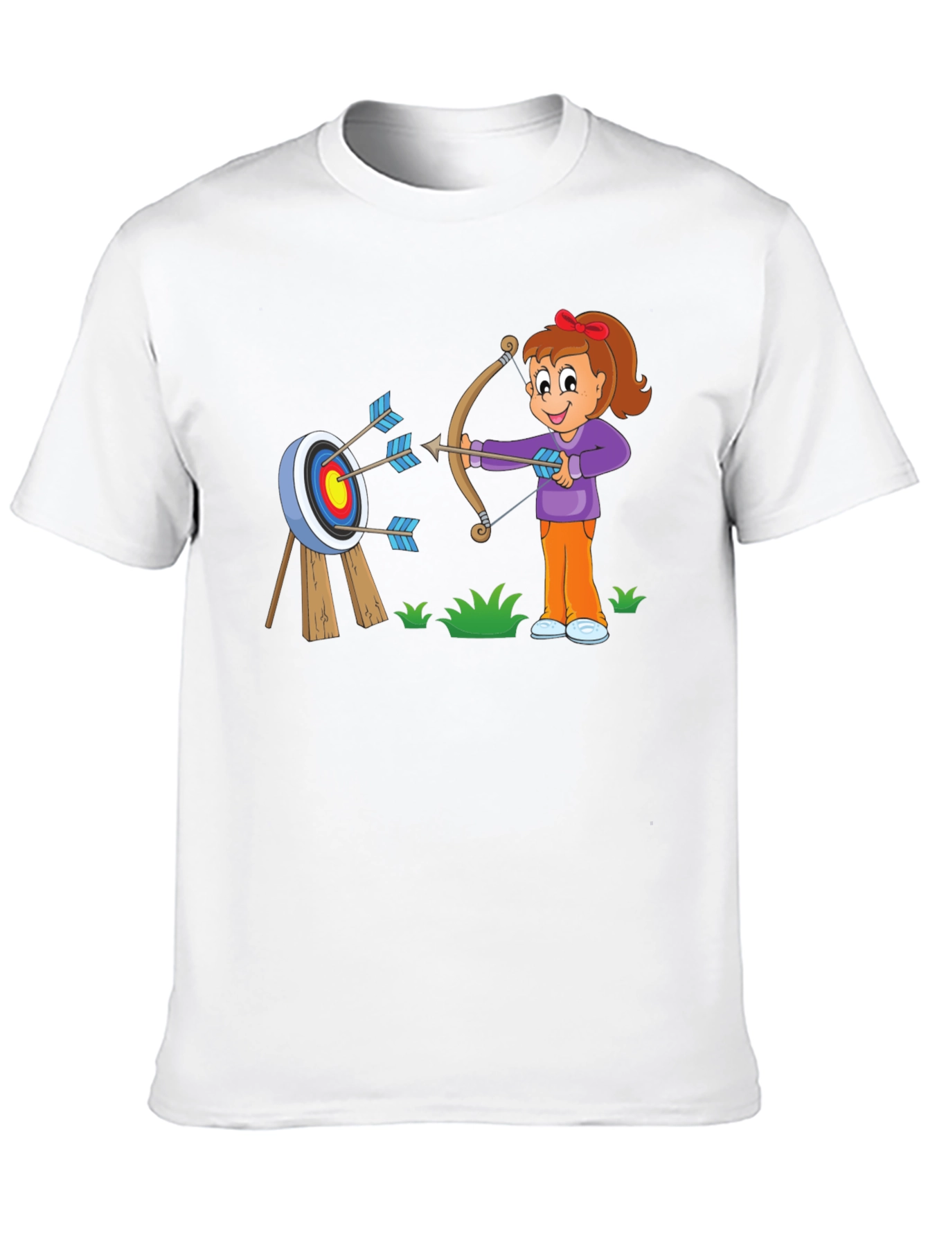 Black Archery Cartoon T-Shirt view 10