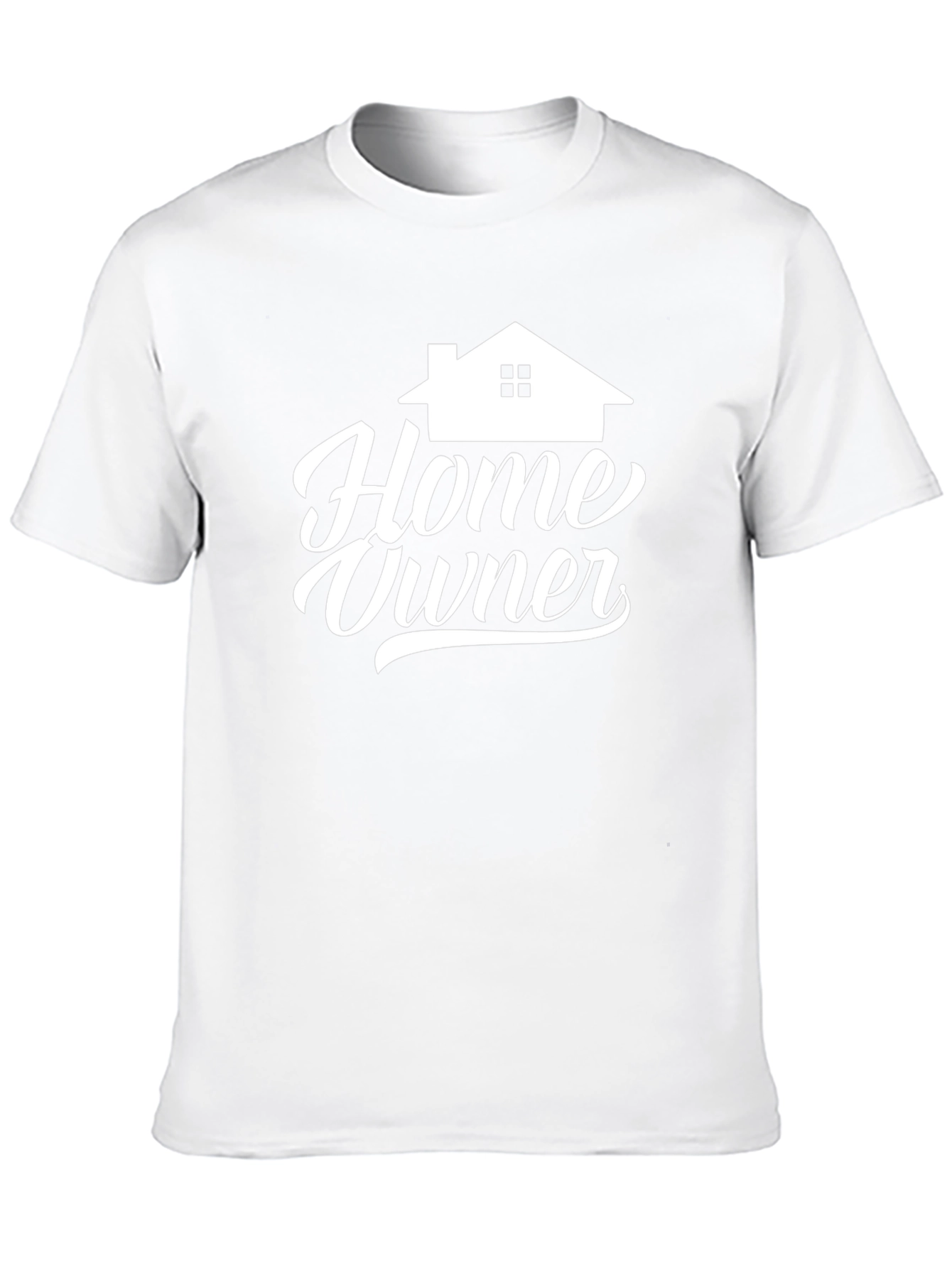 Black Home Owner Graphic Tee - Black Cotton T-Shirt view 10