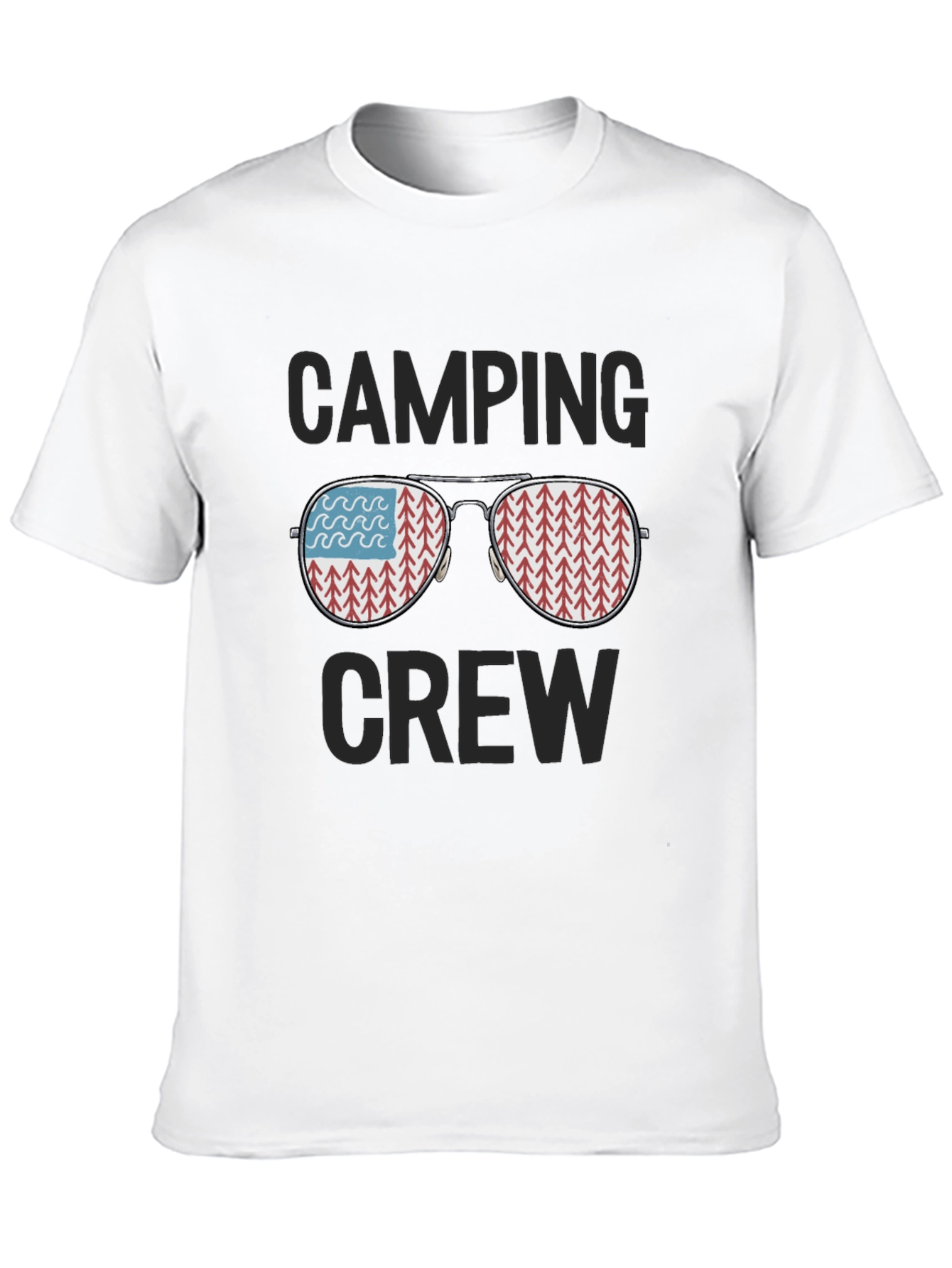 Black Camping Crew Graphic T-Shirt - Adventure Ready view 10