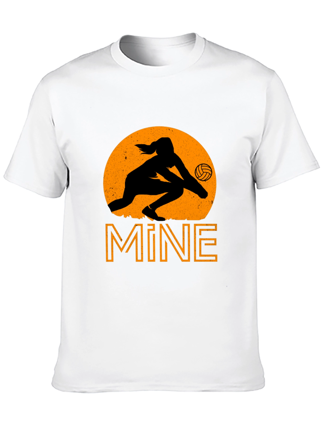 Volleyball Mine T-Shirt - Black Graphic Tee - 10
