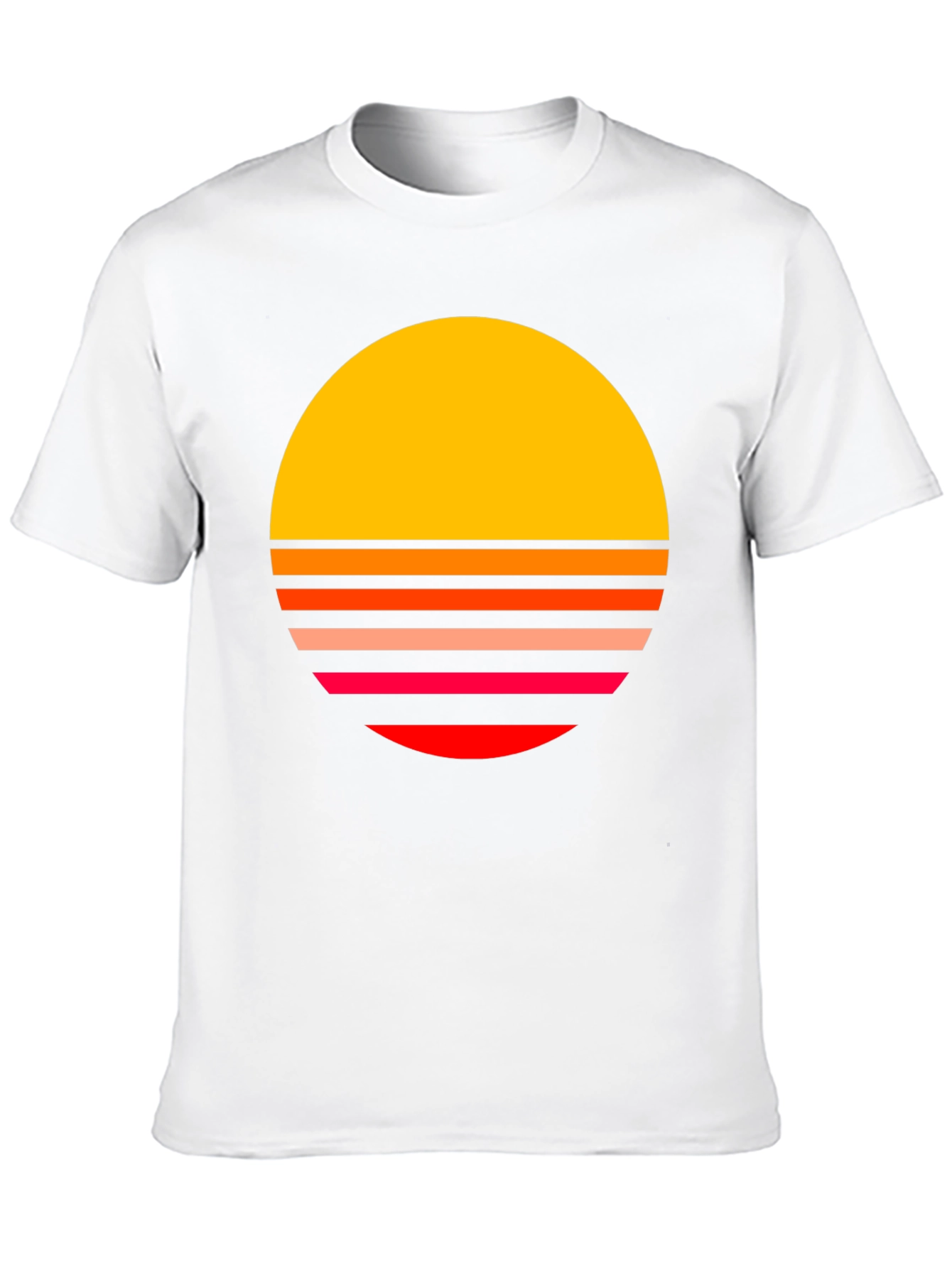 Black Retro Sunset T-Shirt - Vintage Style Graphic Tee view 10