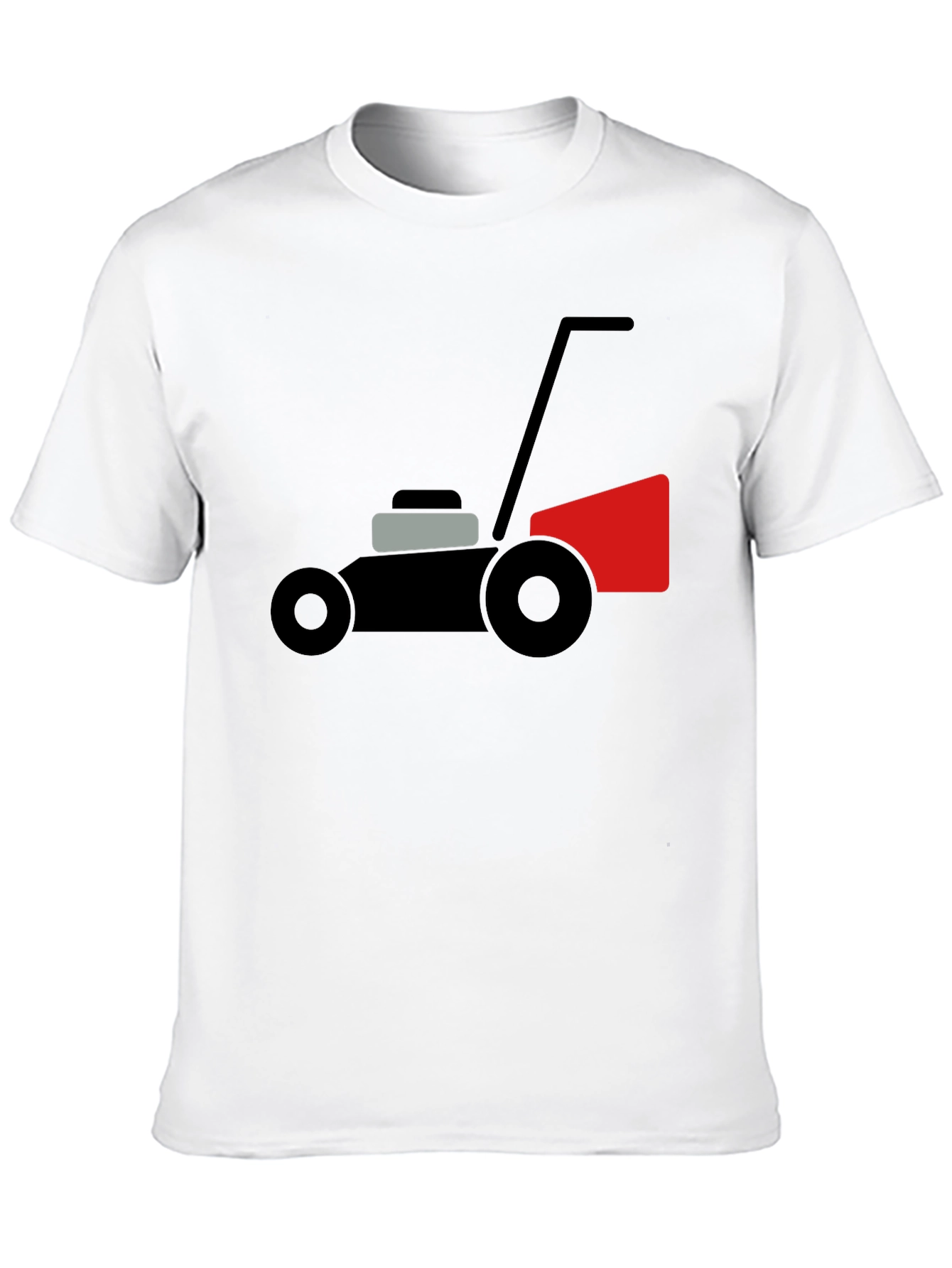 Black Lawn Mower Graphic Tee - Black Cotton Comfort view 10