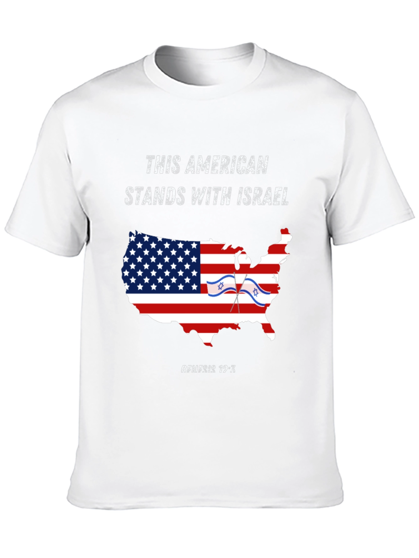 American Stands with Israel T-Shirt - 10