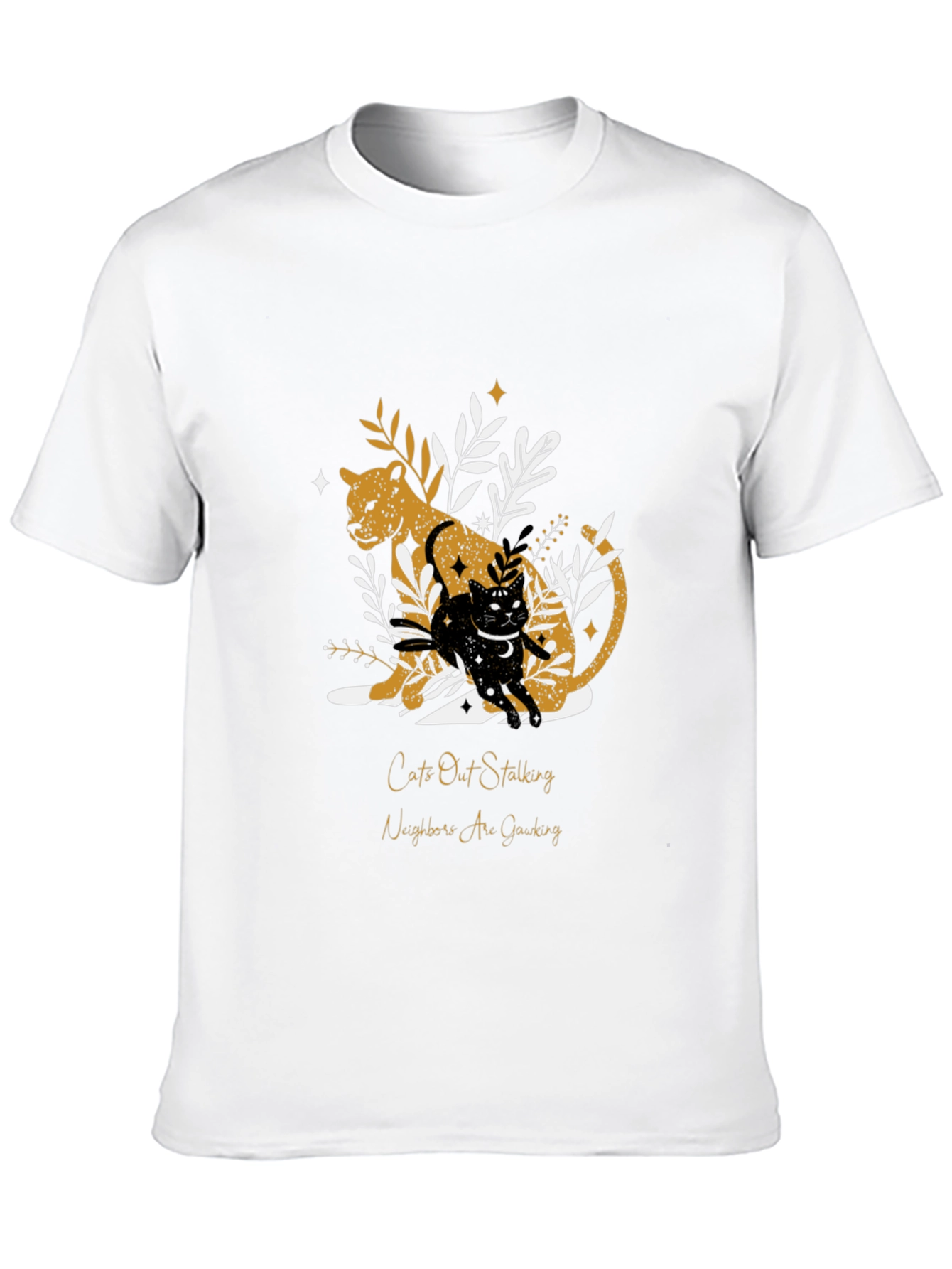 Black Cats Out Stalking Graphic Tee view 10