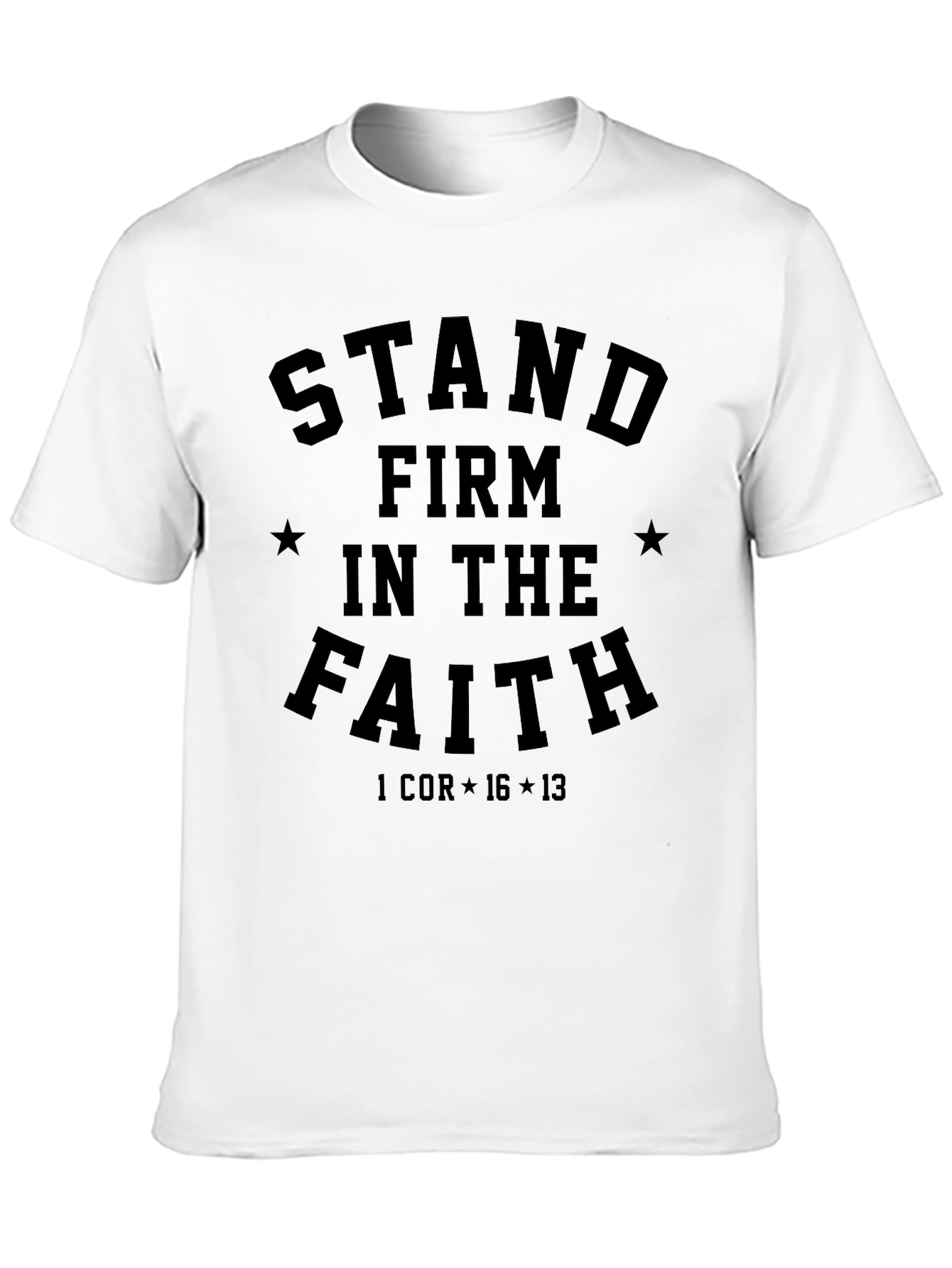 Black Stand Firm in The Faith Graphic T-Shirt view 10