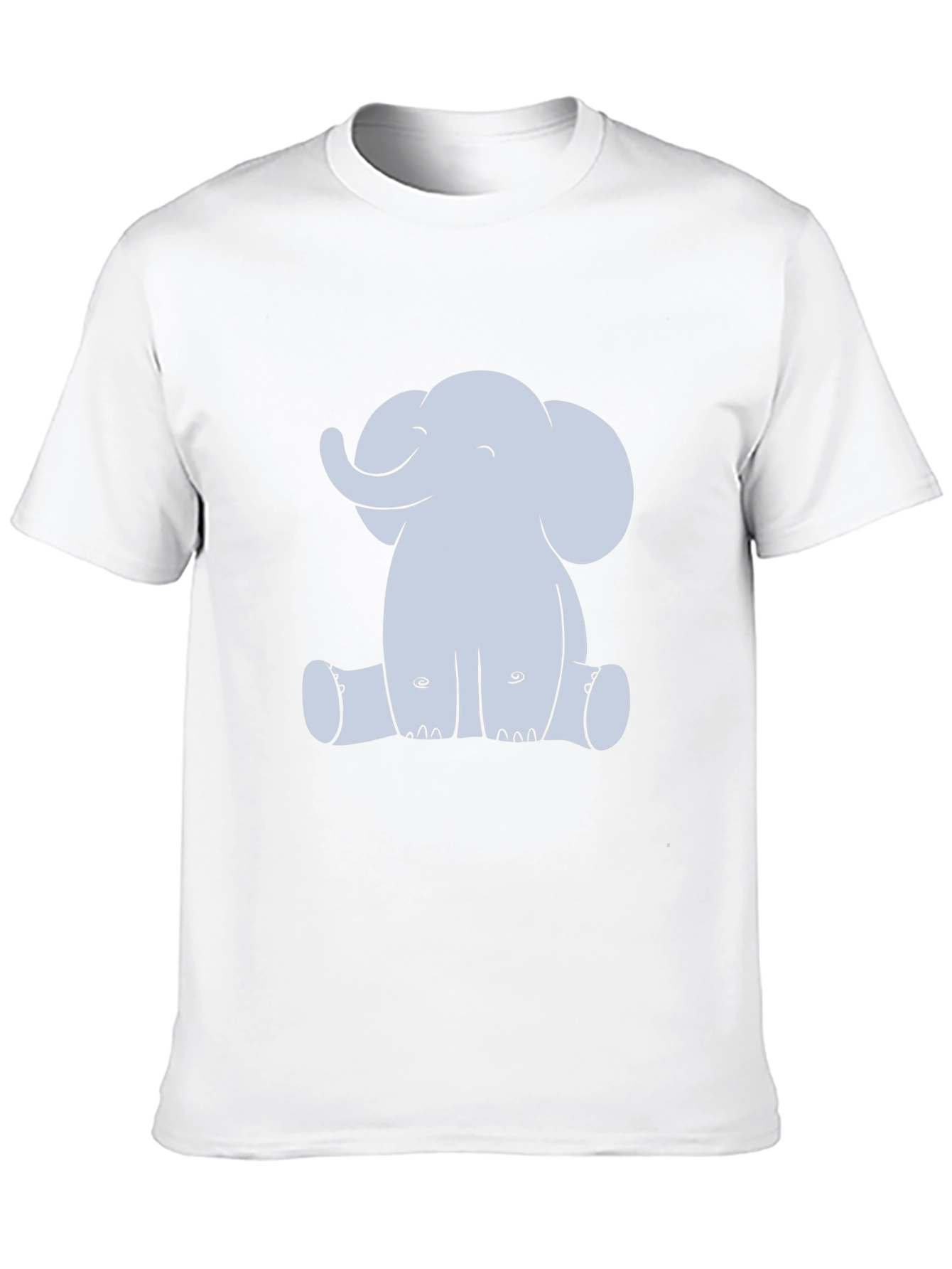 Black Cute Elephant Graphic Black T-Shirt view 10