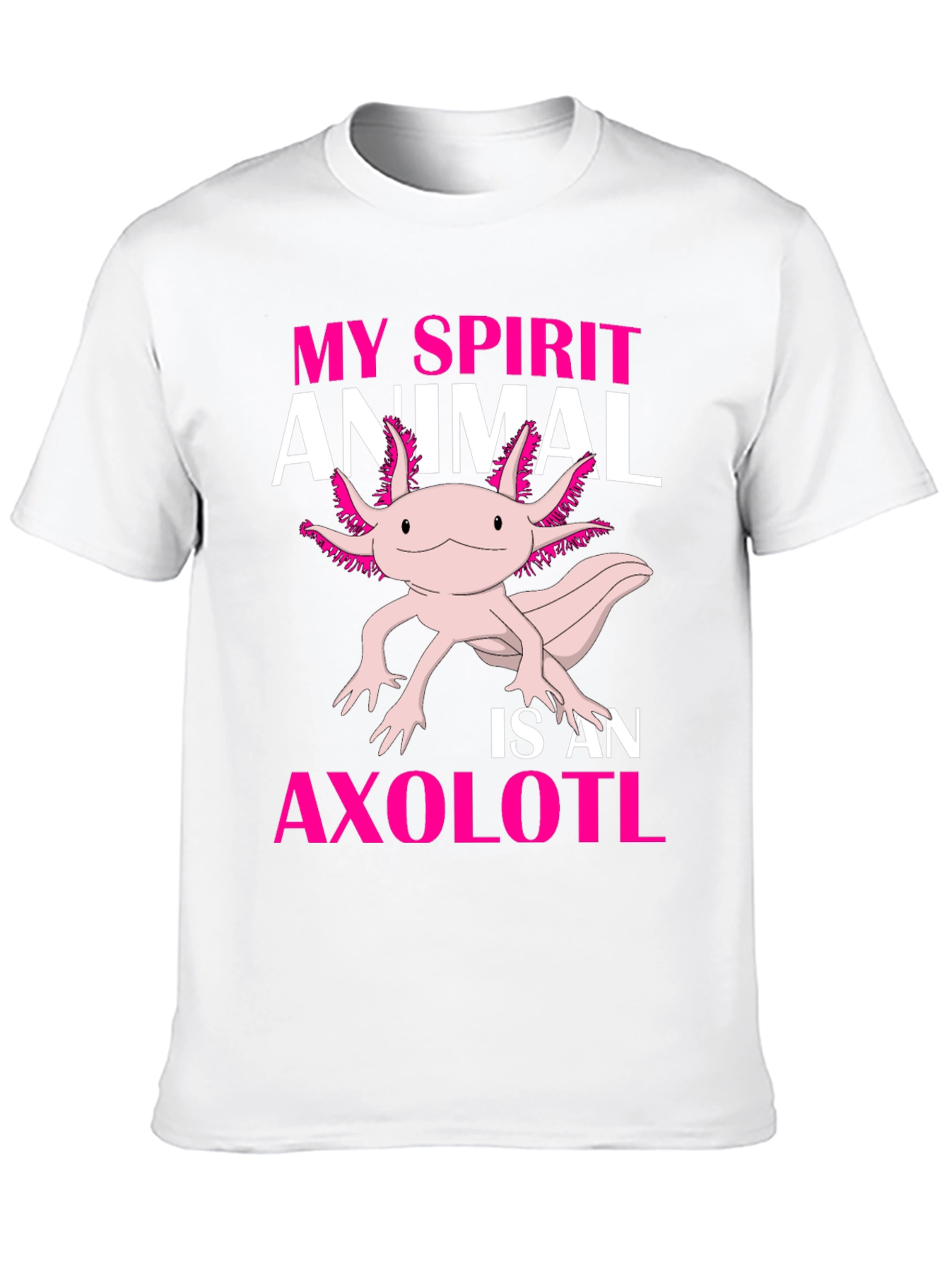 Black Axolotl Spirit Animal Graphic Tee - Black view 10