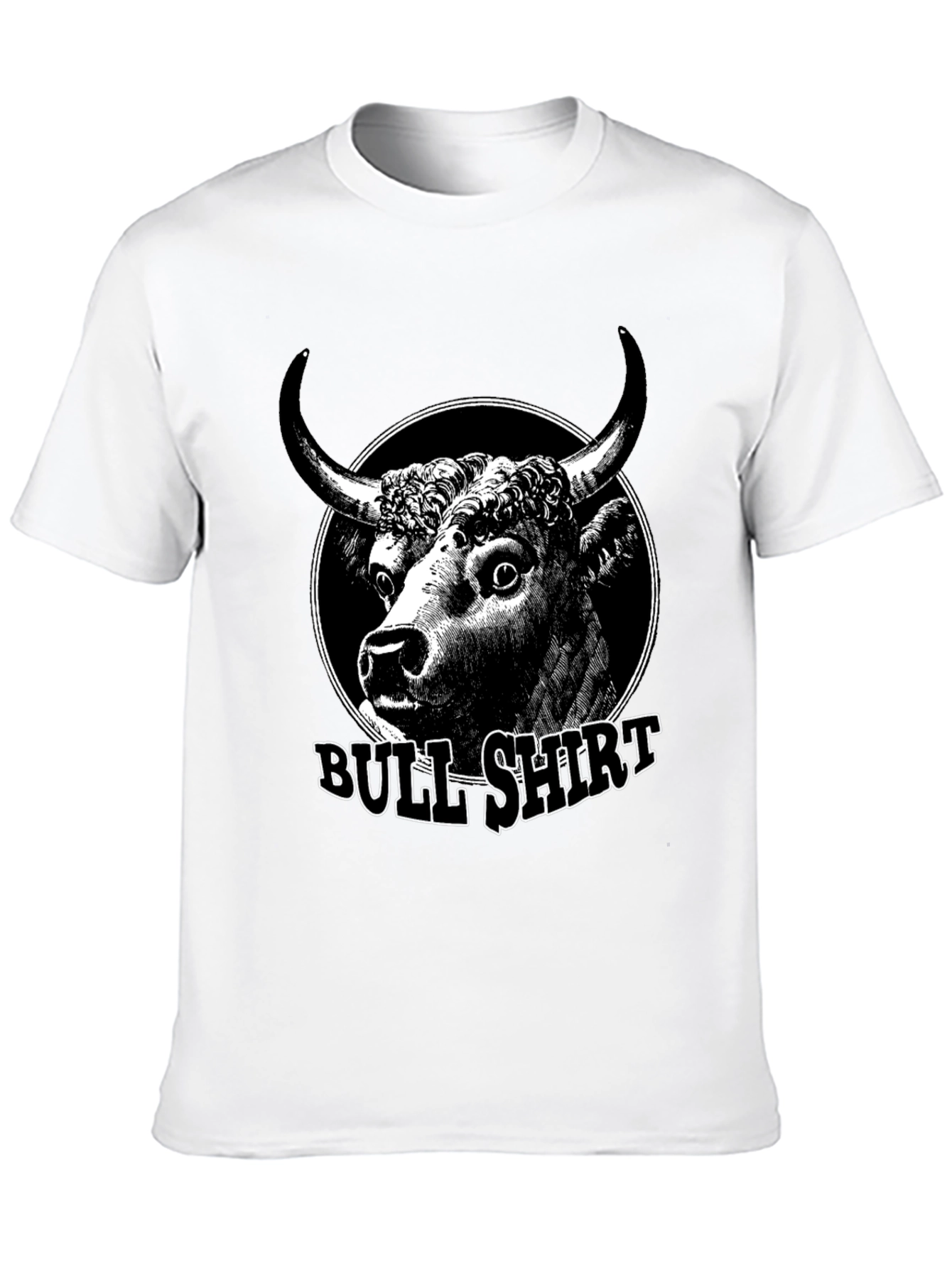 Black Bull Shirt Graphic Tee - Mens Black Cotton T-Shirt view 10