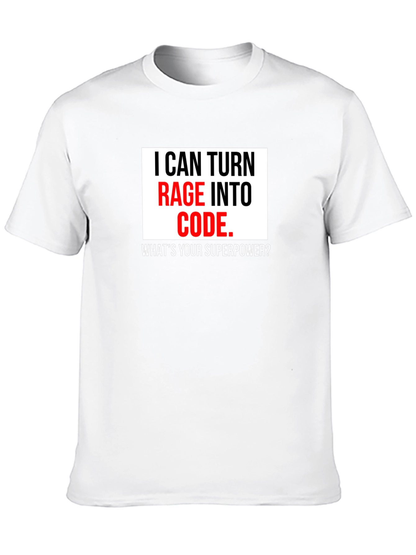 Black Rage Into Code T-Shirt - Programmer Superpower Tee view 10