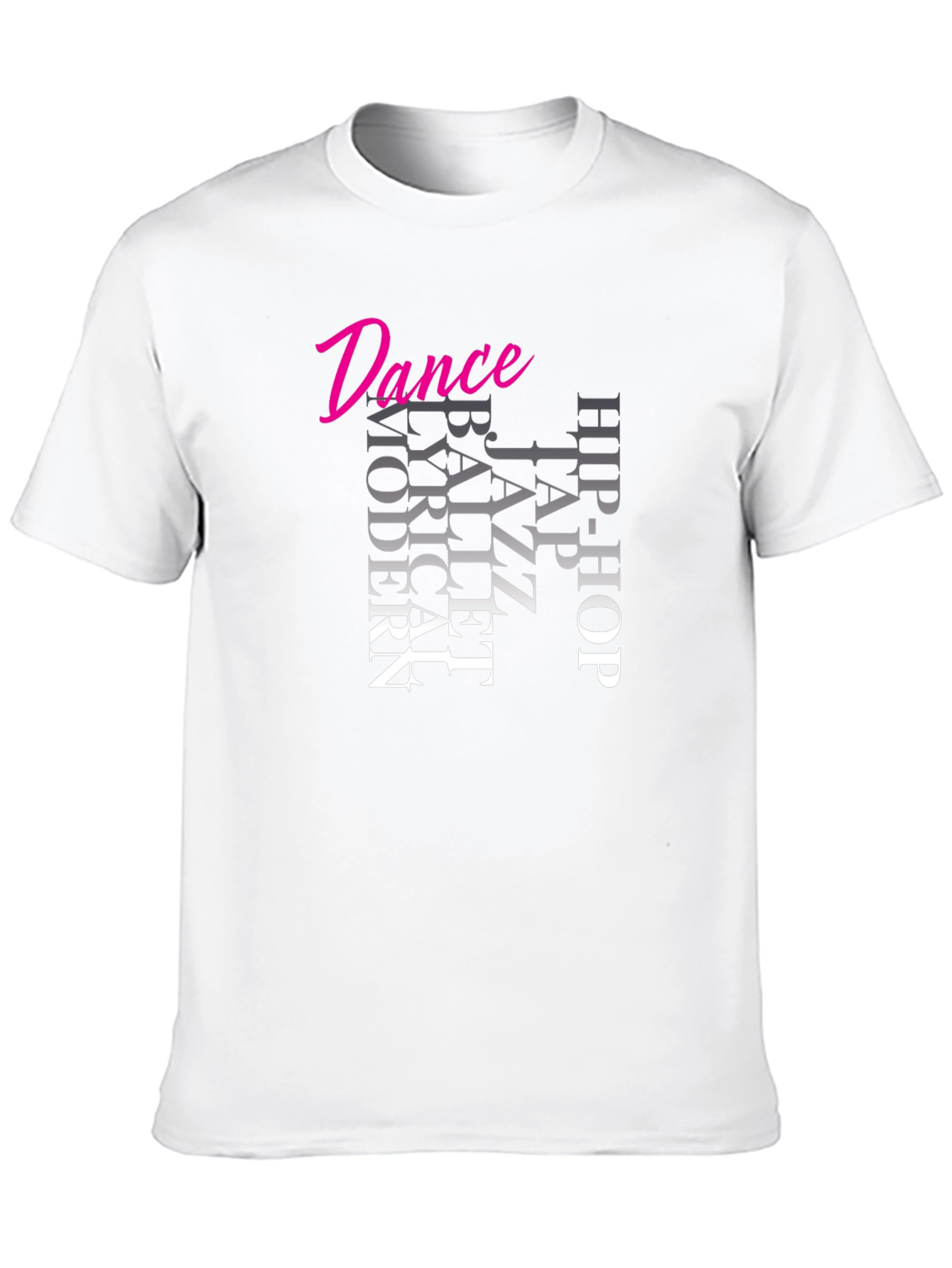 Dance Styles Black T-Shirt - Modern, Ballet, Jazz - 10