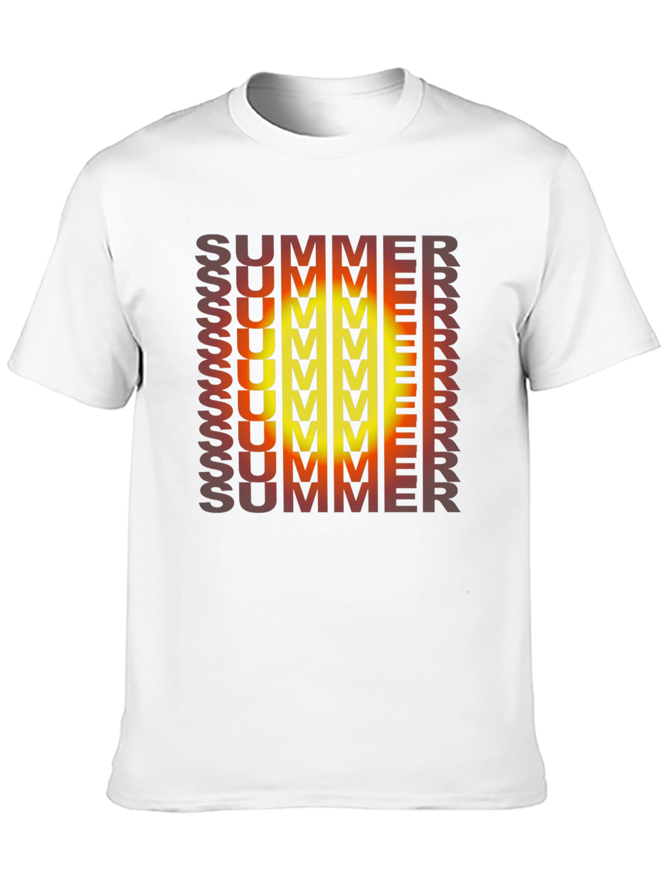 Black Summer Gradient Graphic Tee view 10