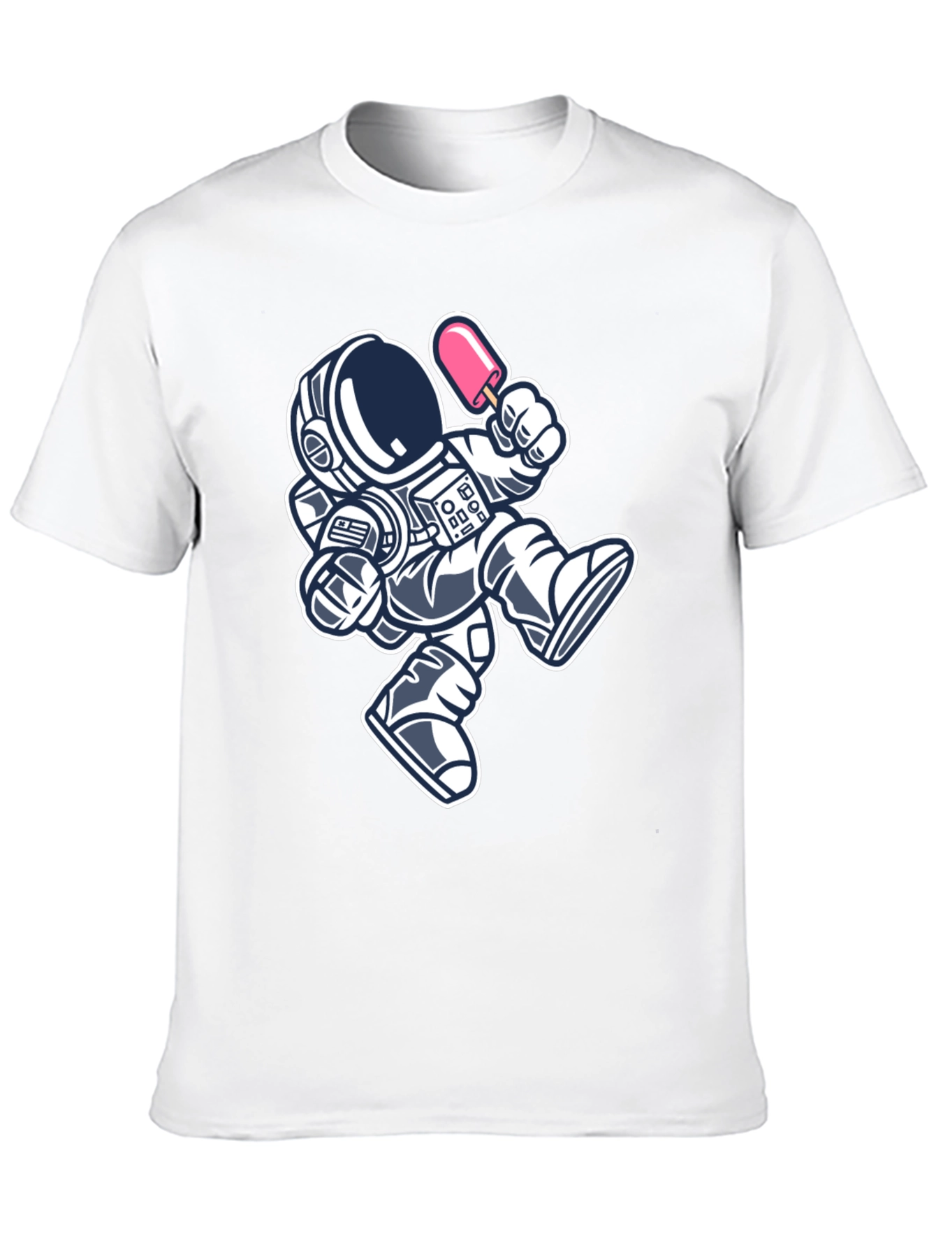 Black Astronaut Ice Cream Black T-Shirt view 10