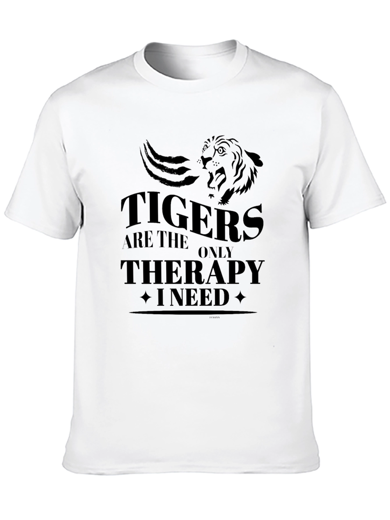 Black Tigers Are The Only Therapy I Need Graphic Tee view 10