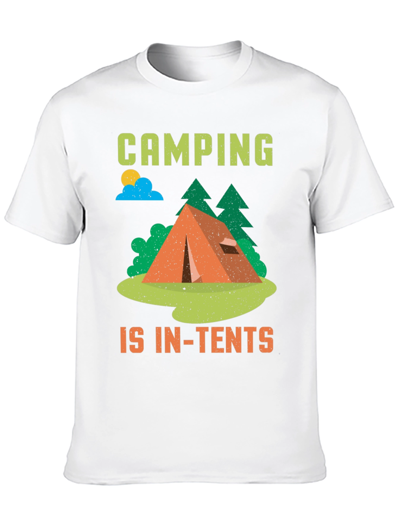 Black Camping is In-Tents Black T-Shirt view 10