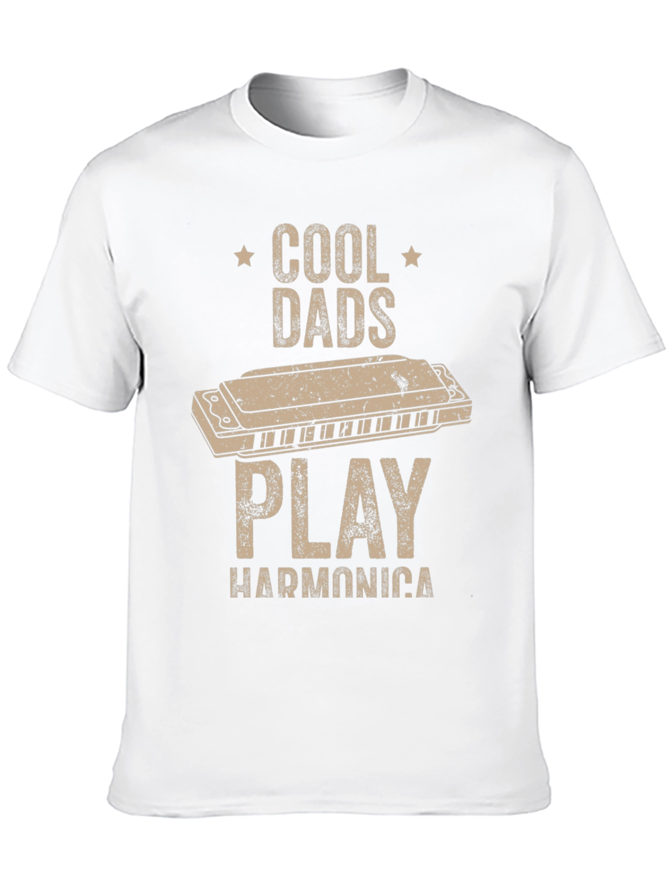 Black Cool Dads Play Harmonica T-Shirt view 10