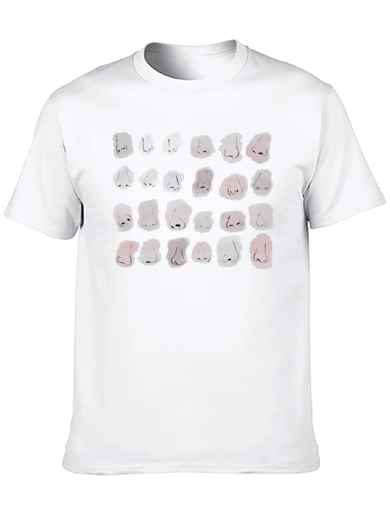 Black Nose Print Graphic Black T-Shirt view 10