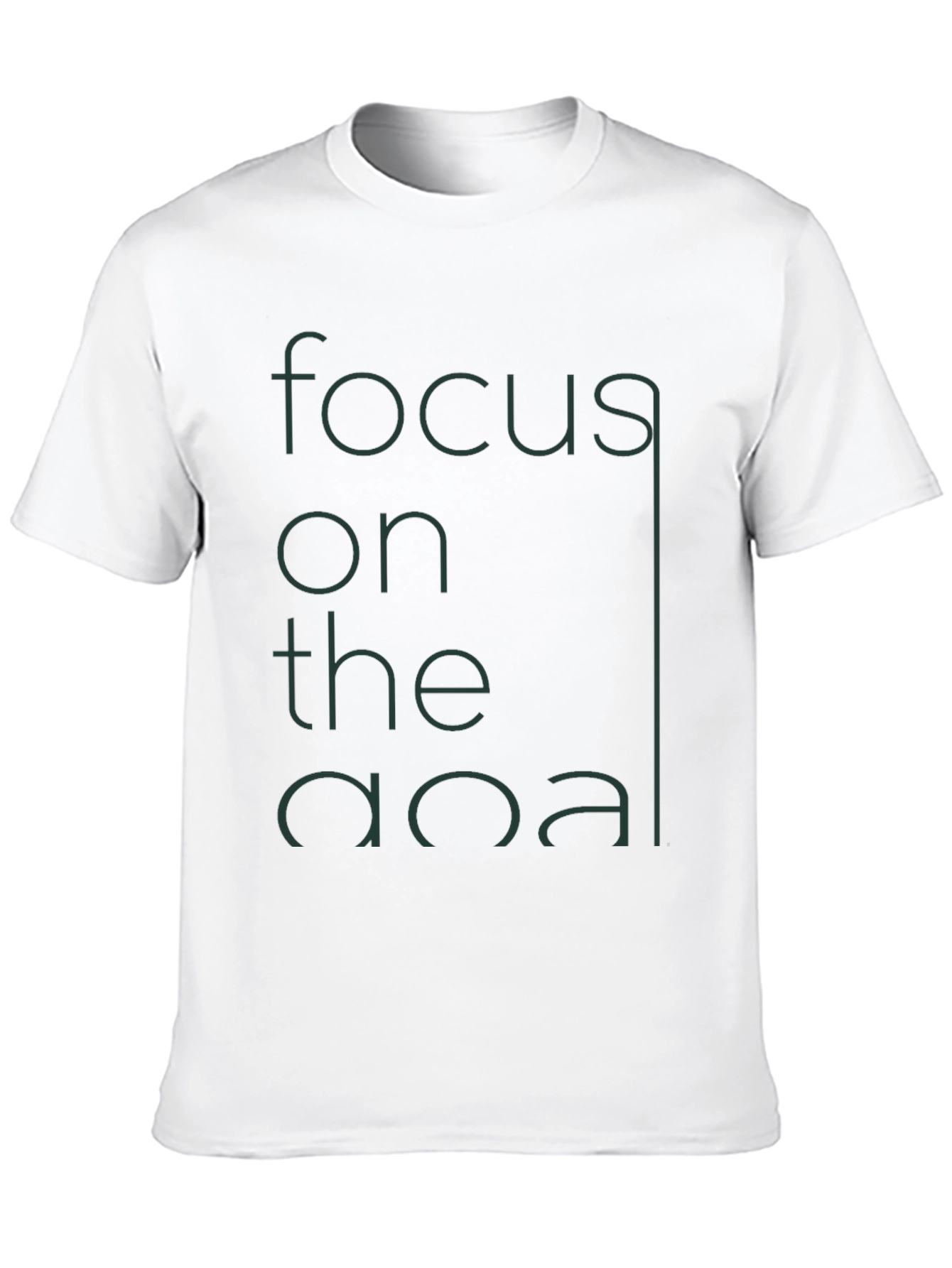 Black Focus on the Goal Graphic T-Shirt view 10