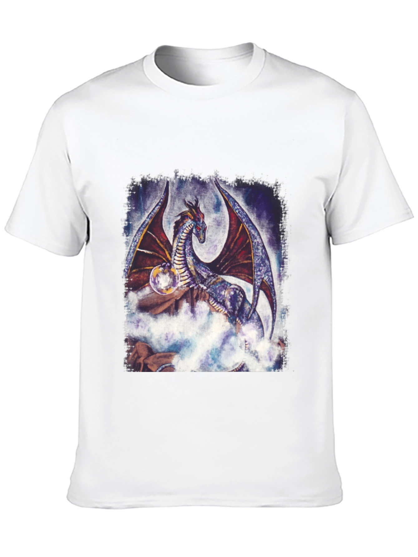 Black Dragon Graphic Tee - Fantasy Art T-Shirt view 10