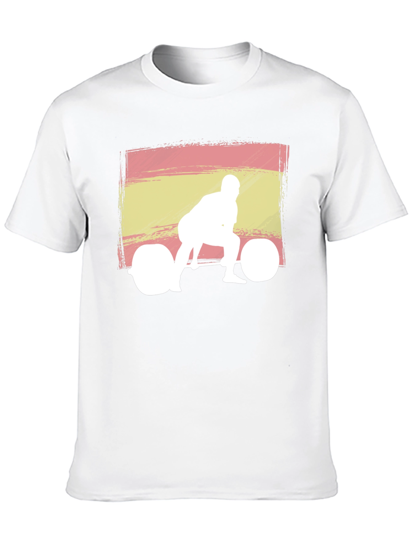 Black Spanish Flag Weightlifter Graphic Tee view 10