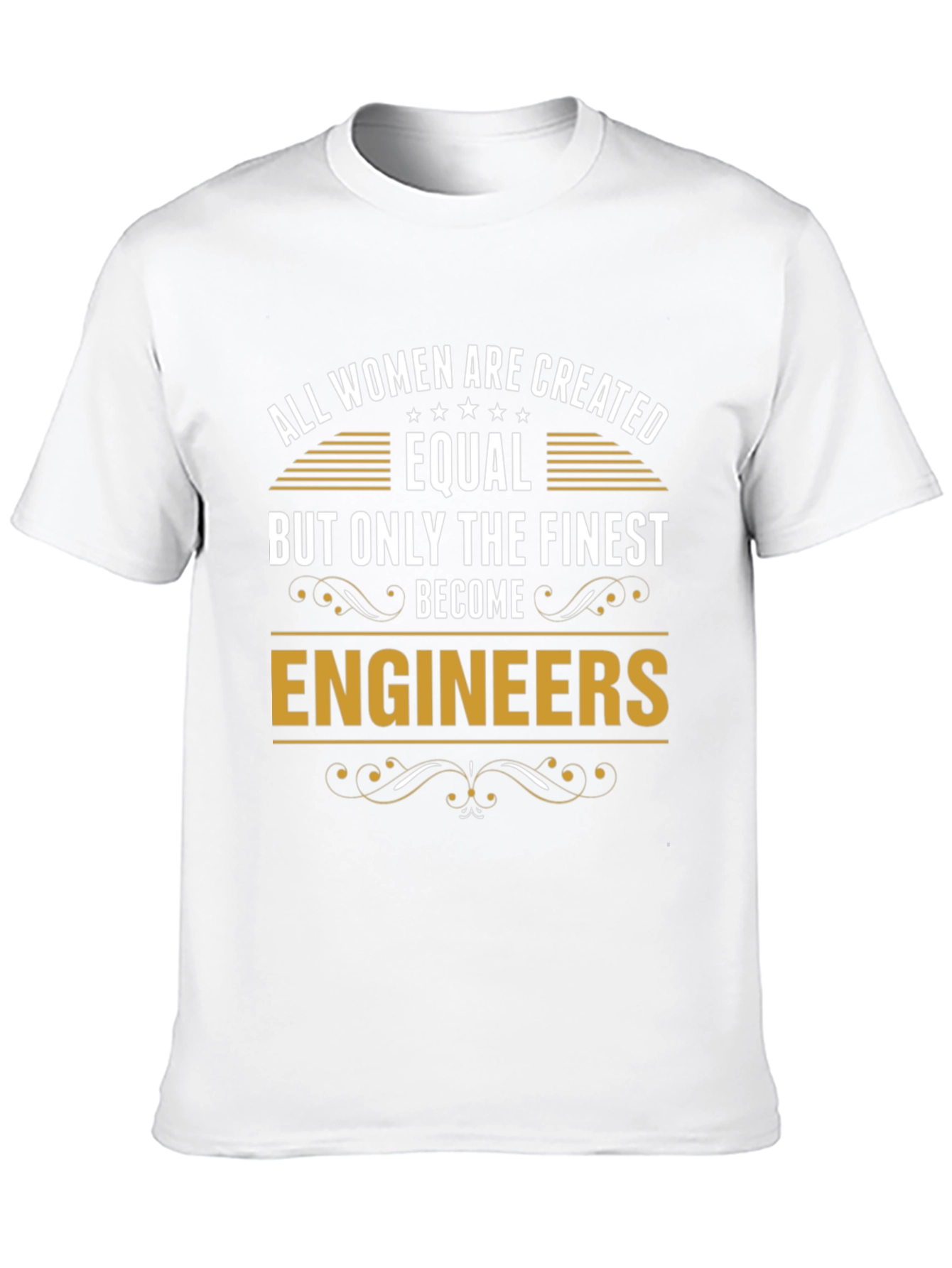 Black All Women Are Created Equal Engineer T-Shirt view 10
