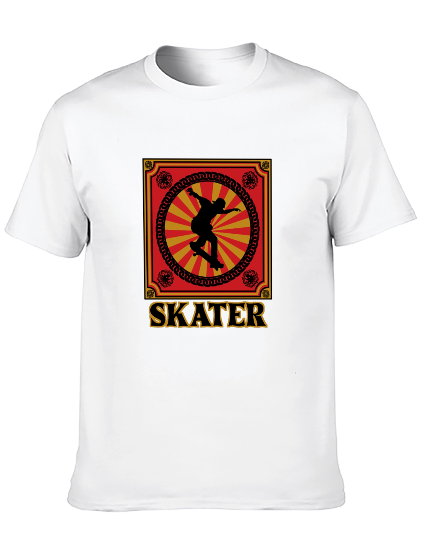 Black Skater Graphic Tee - Retro Design, Soft Cotton view 10