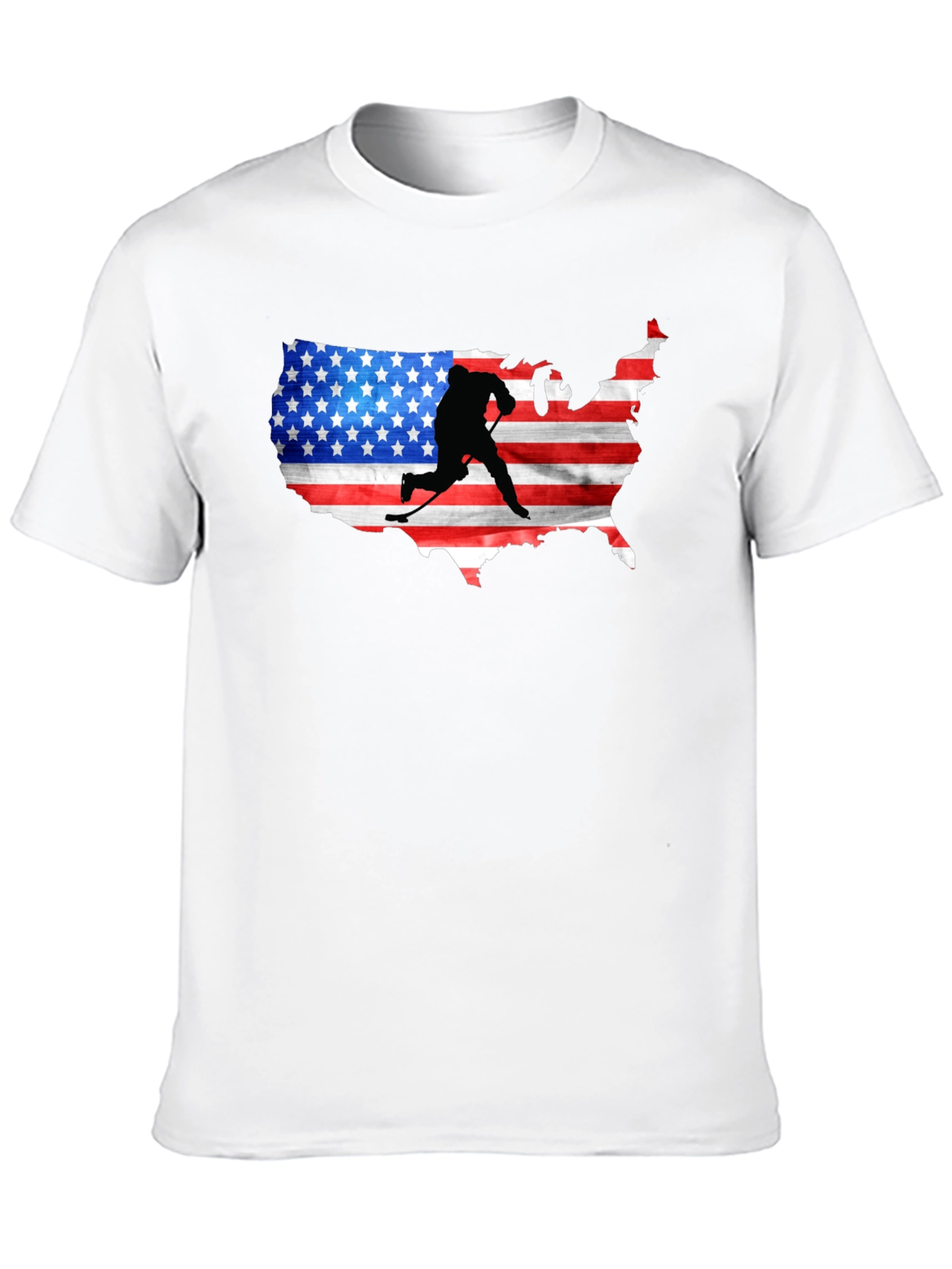 Black USA Hockey Silhouette Tee view 10