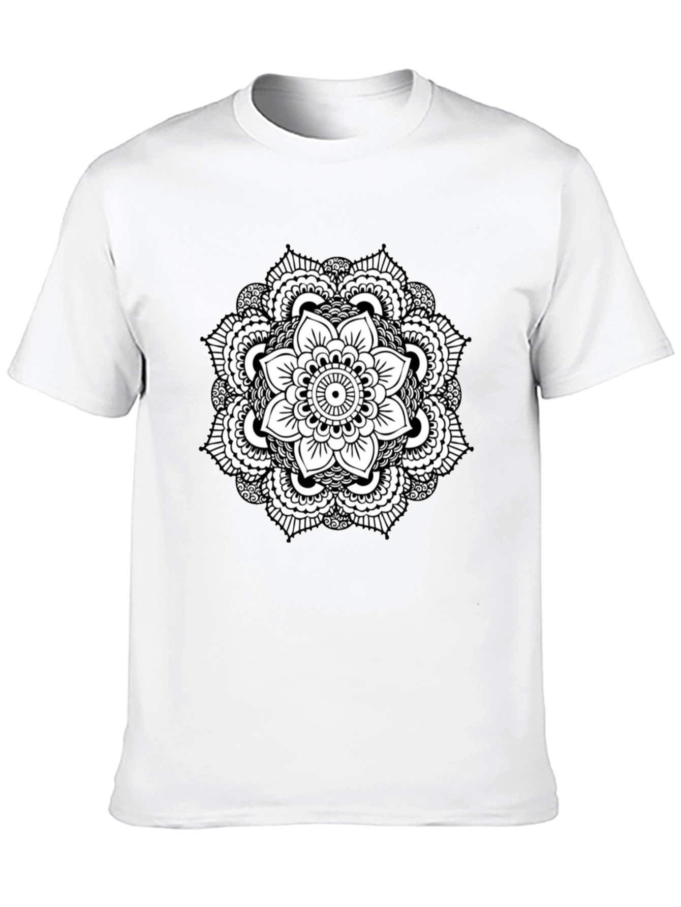 Black Black Mandala Graphic Tee view 10
