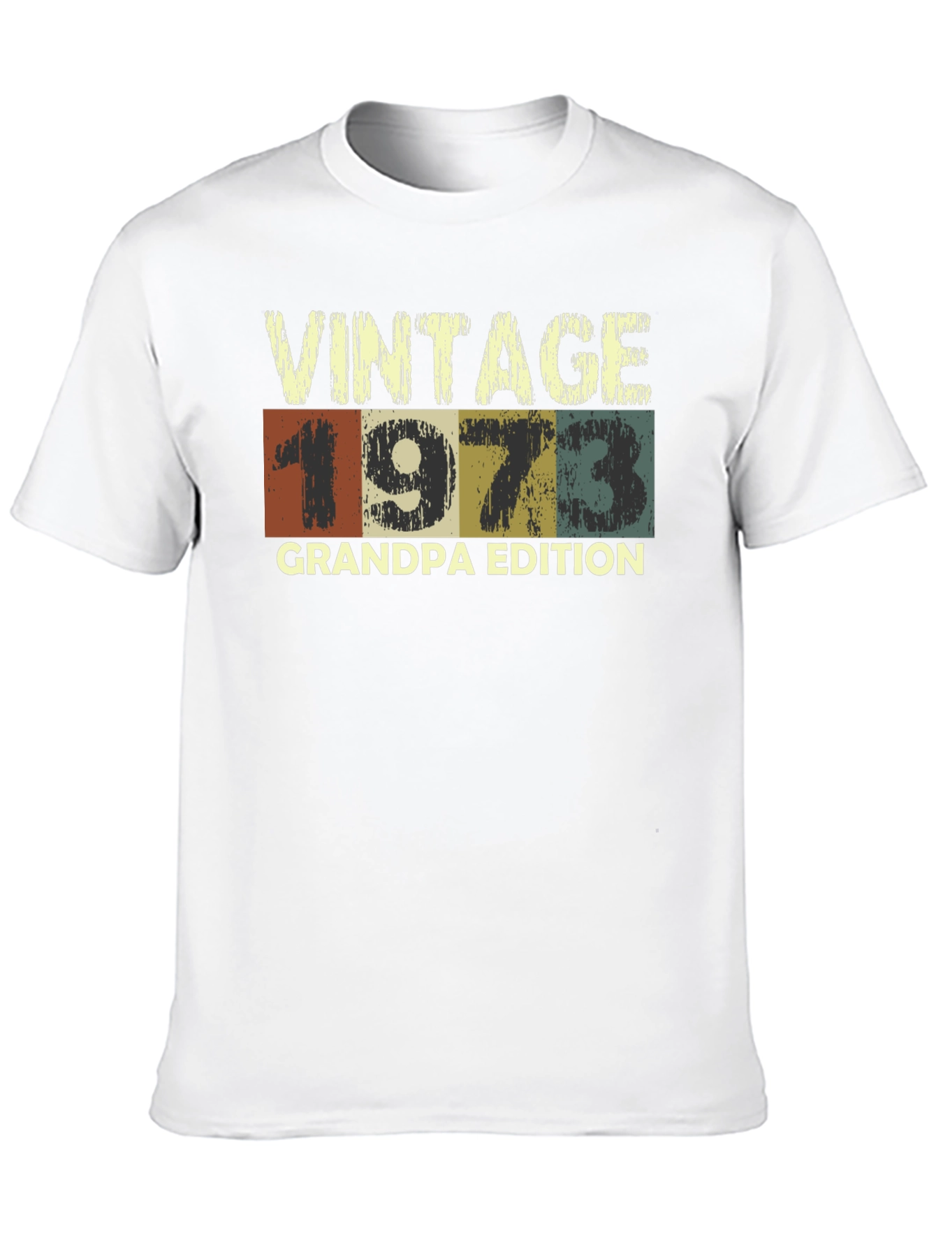 Black Vintage 1973 Grandpa Edition Graphic T-Shirt view 10