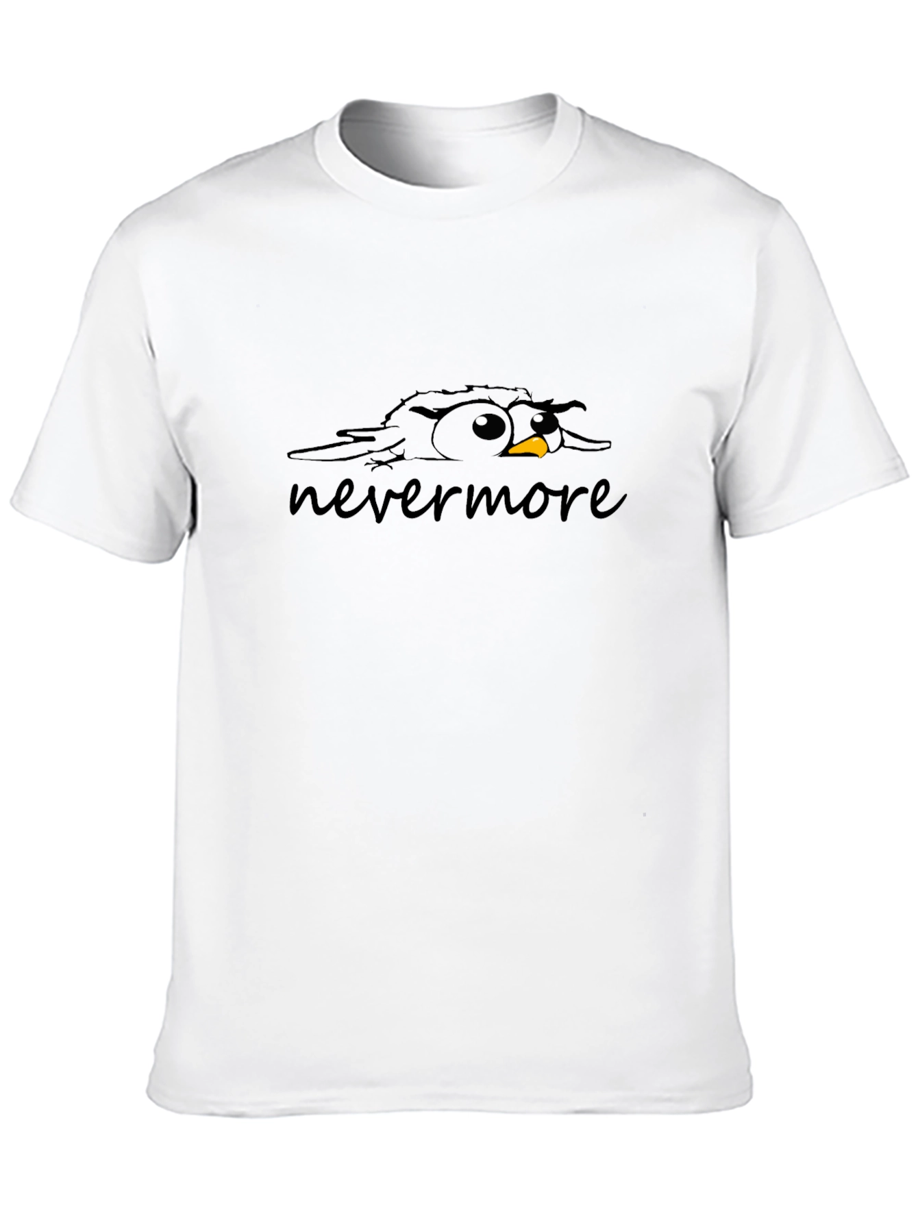 Black Raven Nevermore Graphic Black T-Shirt view 10
